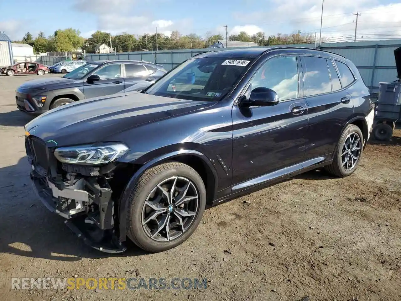 1 Photograph of a damaged car 5UX53DP01P9P45757 BMW X3 2023