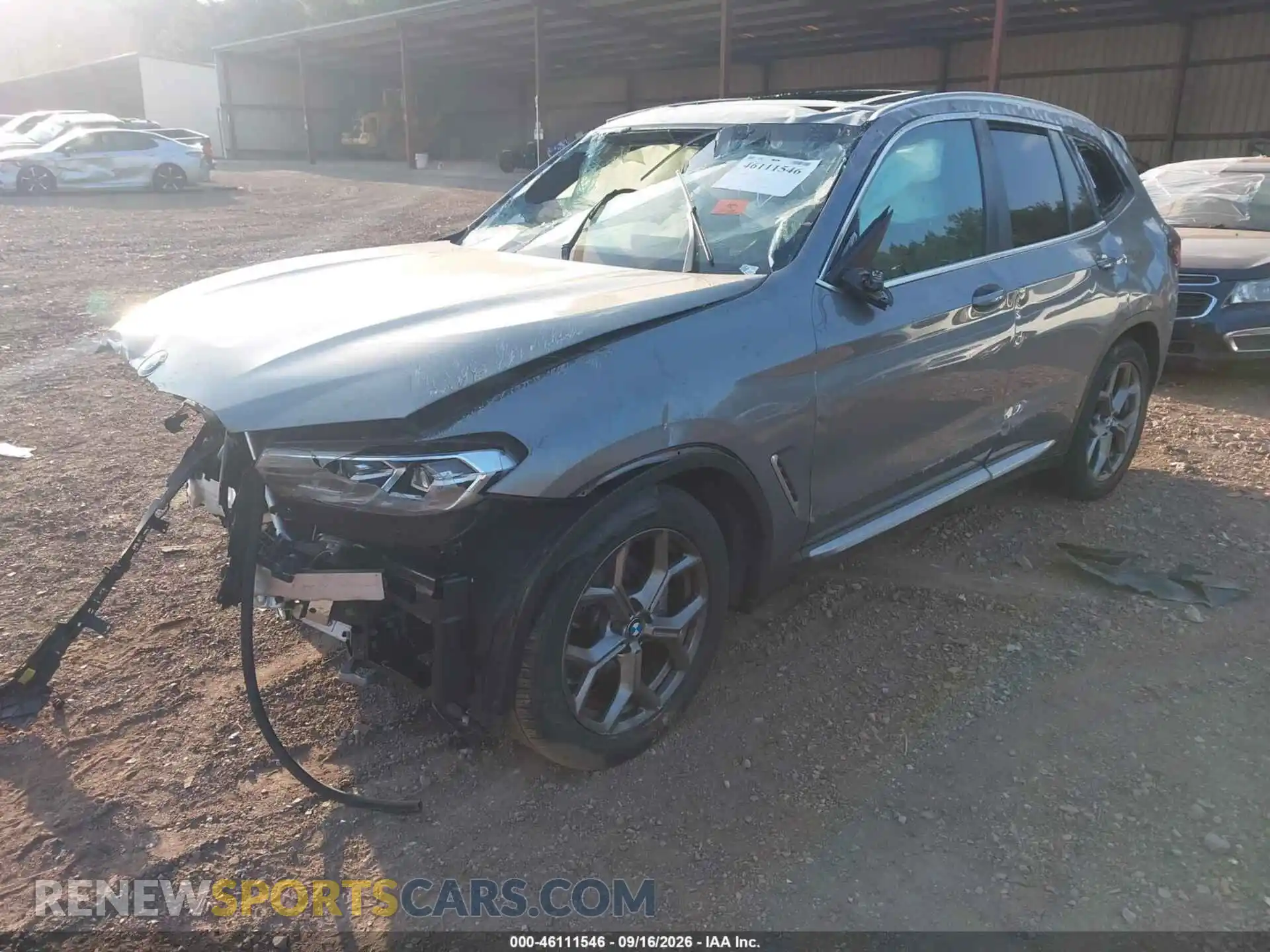 2 Photograph of a damaged car 5UX53DP02P9R38421 BMW X3 2023