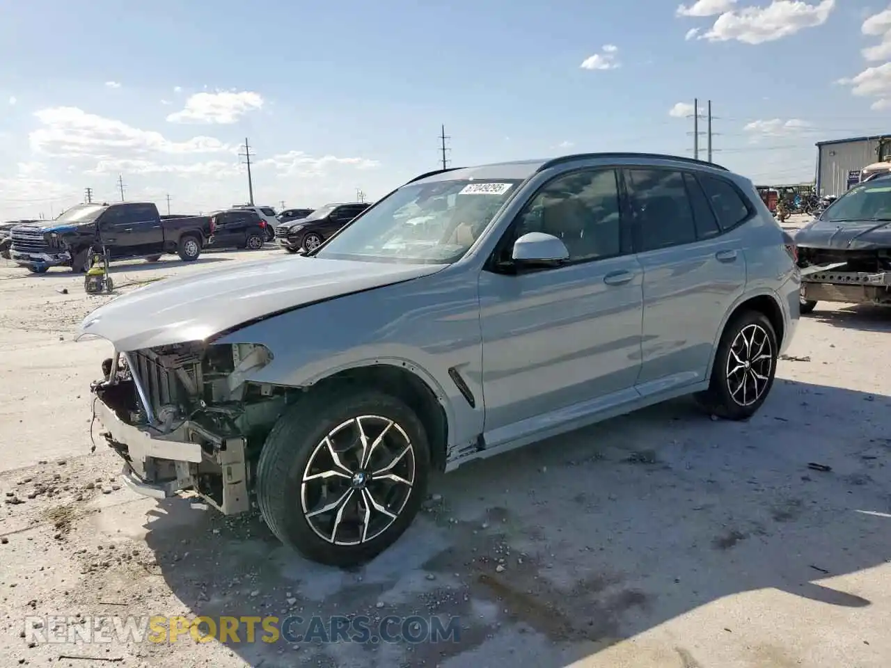 1 Photograph of a damaged car 5UX53DP03P9R59424 BMW X3 2023