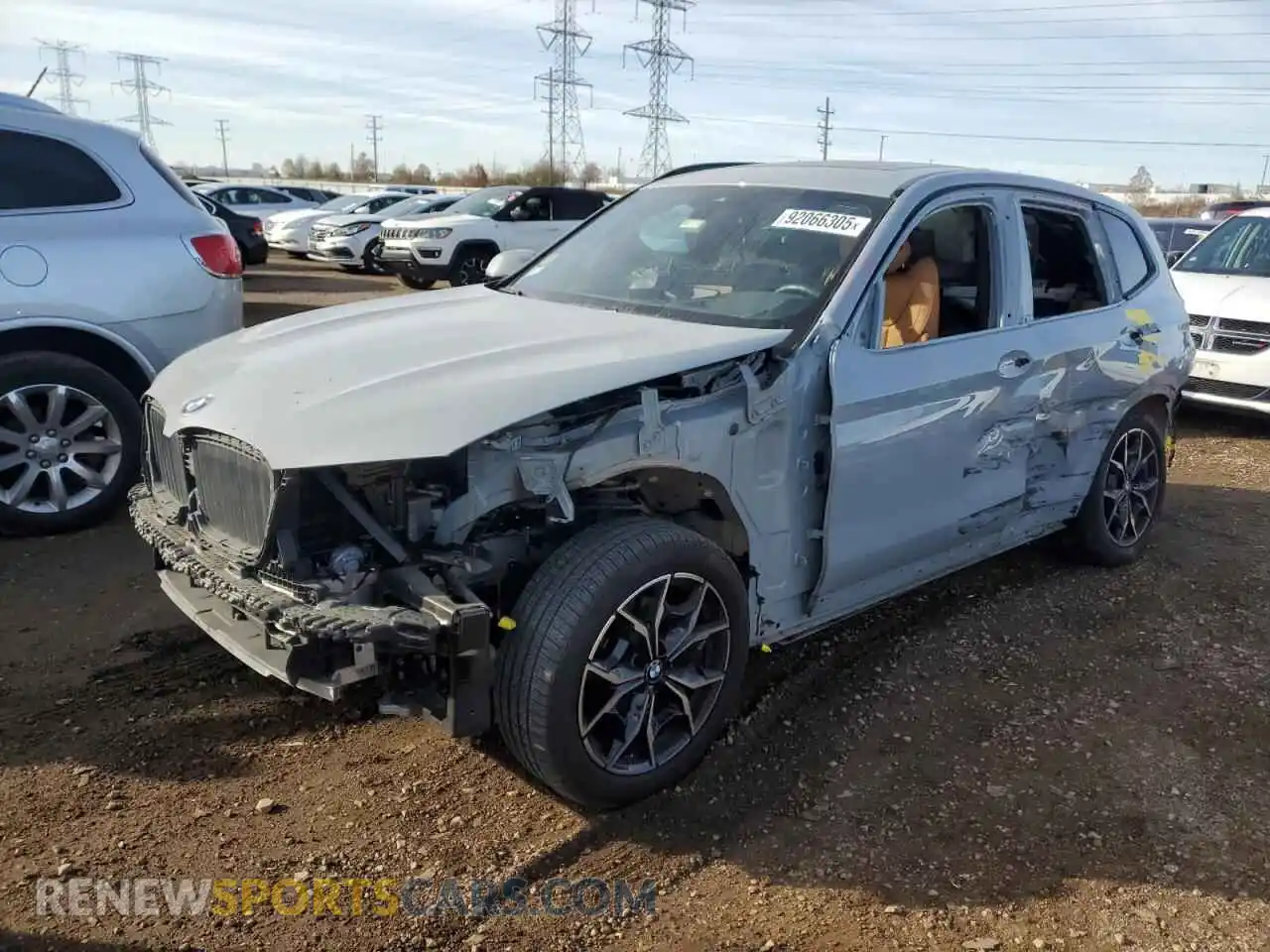 1 Photograph of a damaged car 5UX53DP03P9S71679 BMW X3 2023