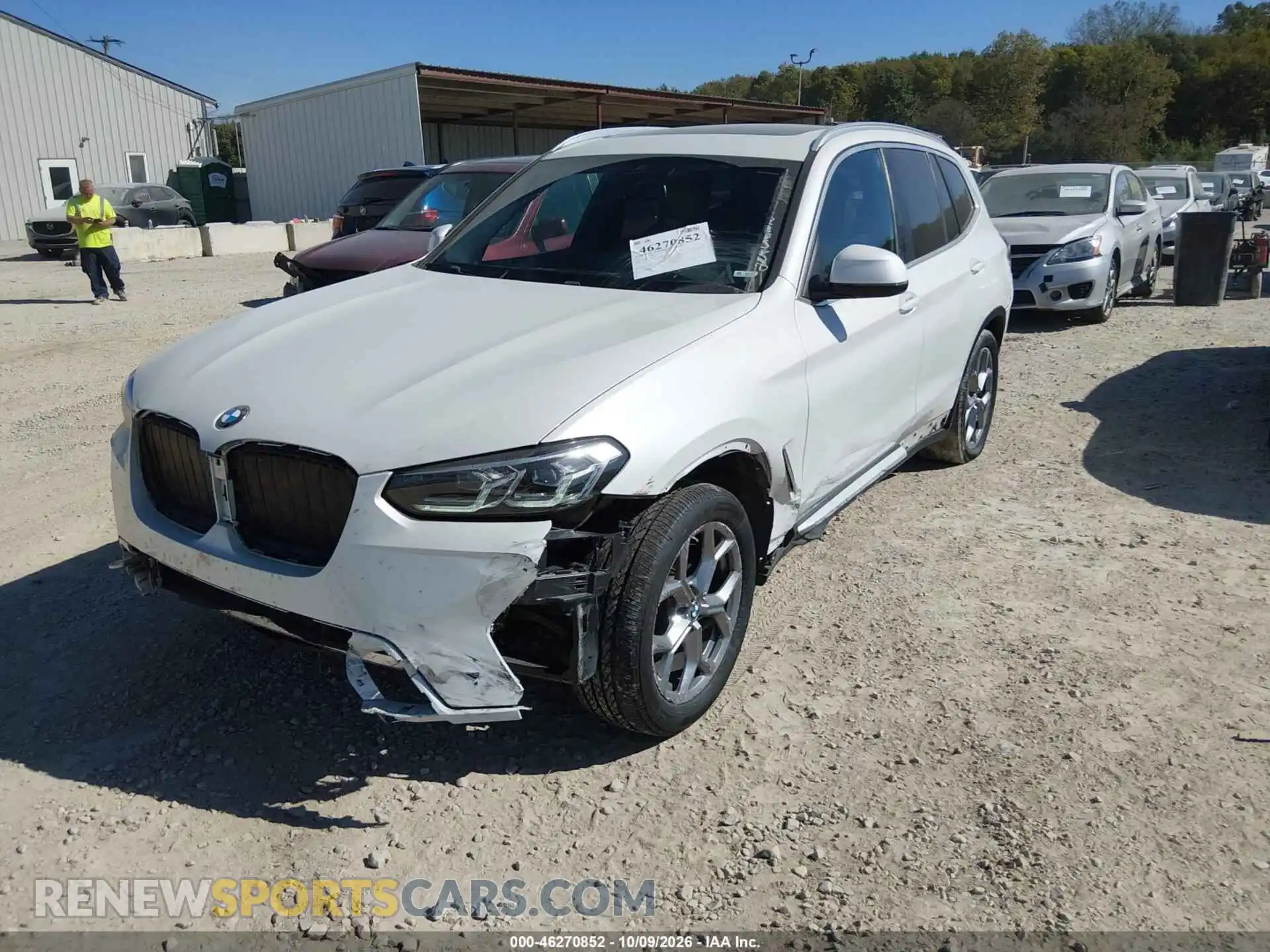 2 fotografías del automóvil dañado 5UX53DP03P9S93181 BMW X3 2023