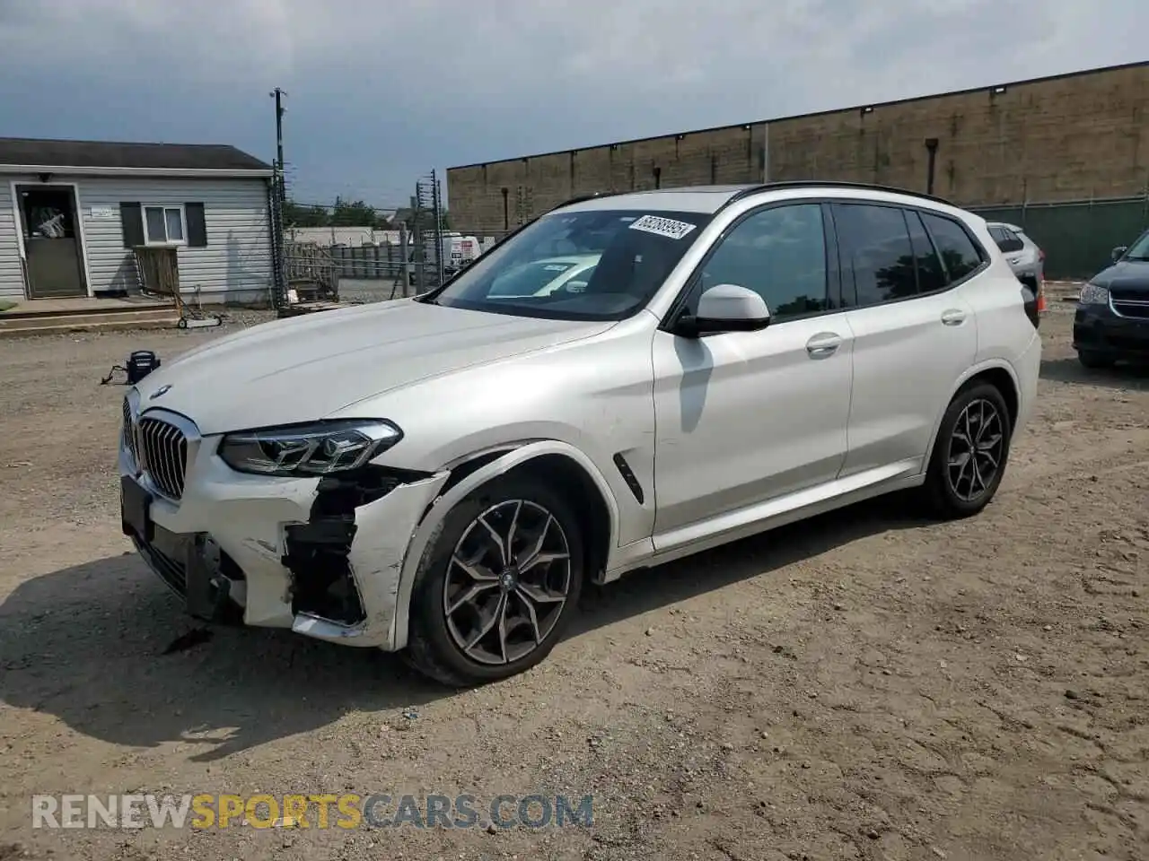 1 Photograph of a damaged car 5UX53DP04P9P65615 BMW X3 2023