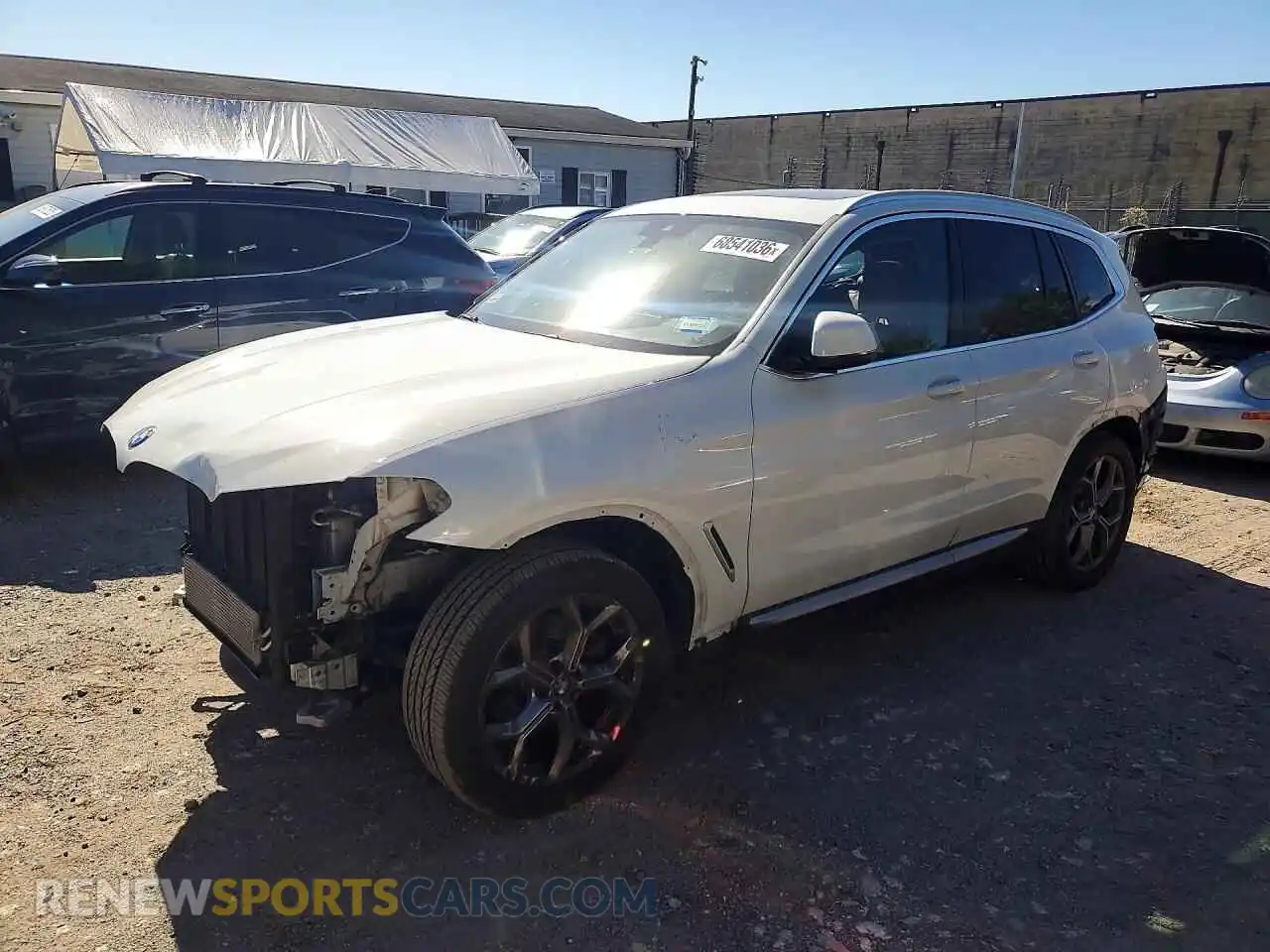 1 Photograph of a damaged car 5UX53DP05P9P56440 BMW X3 2023