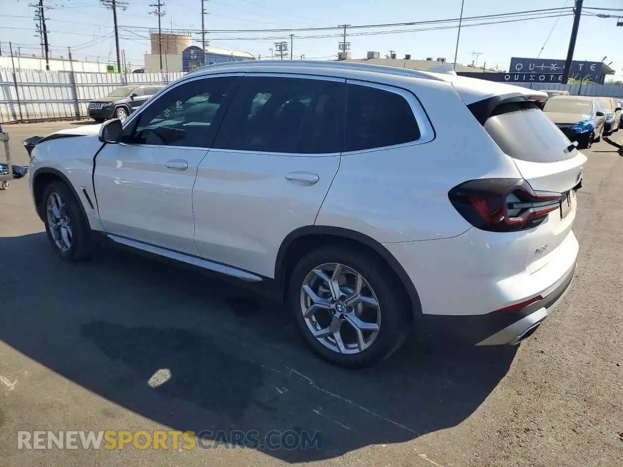 2 fotografías del automóvil dañado 5UX53DP05P9S02749 BMW X3 2023