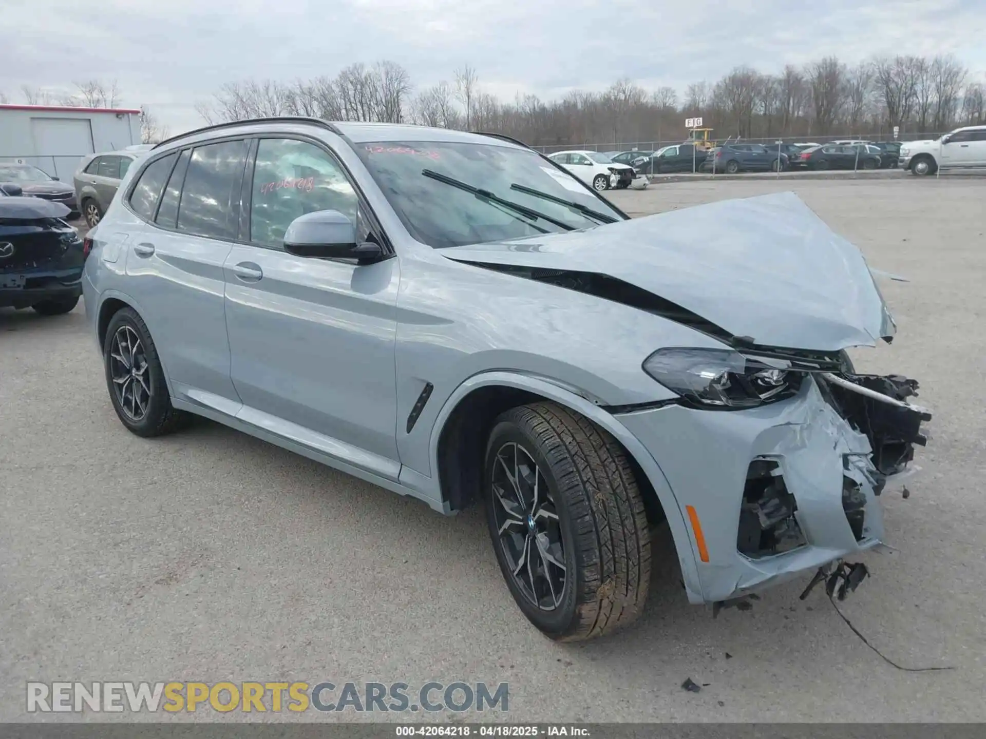 1 Photograph of a damaged car 5UX53DP06P9P05626 BMW X3 2023