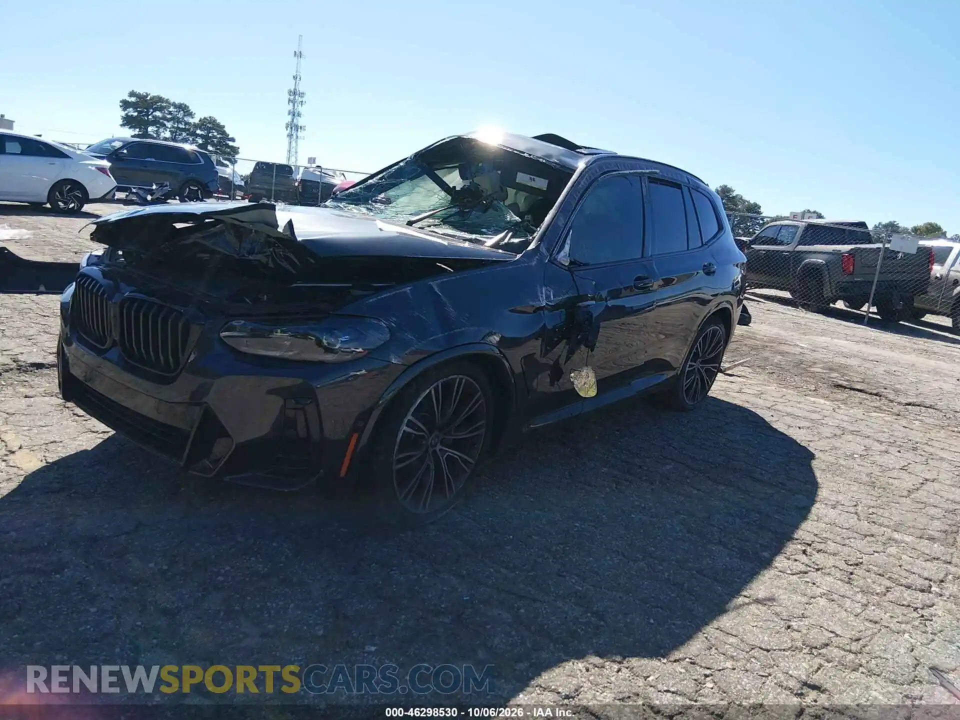 2 fotografías del automóvil dañado 5UX53DP06P9R01596 BMW X3 2023