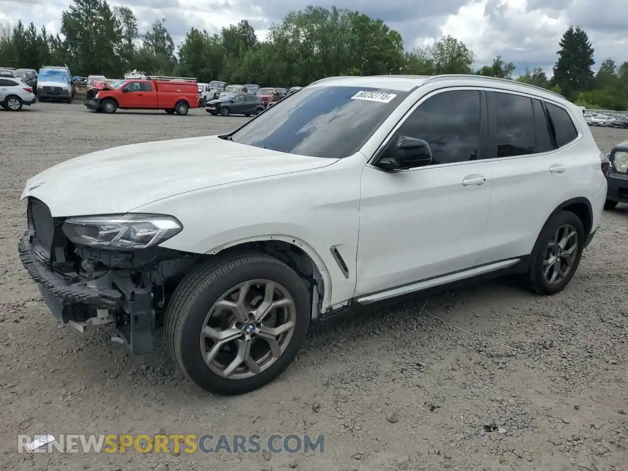 1 Photograph of a damaged car 5UX53DP07P9P39896 BMW X3 2023