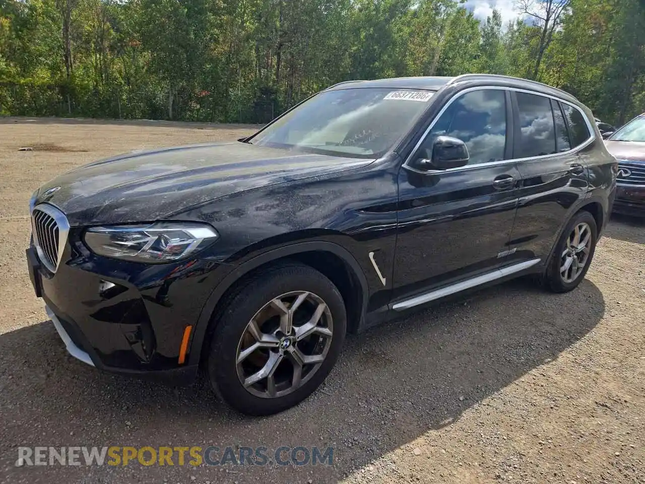 1 Photograph of a damaged car 5UX53DP08P9R62366 BMW X3 2023