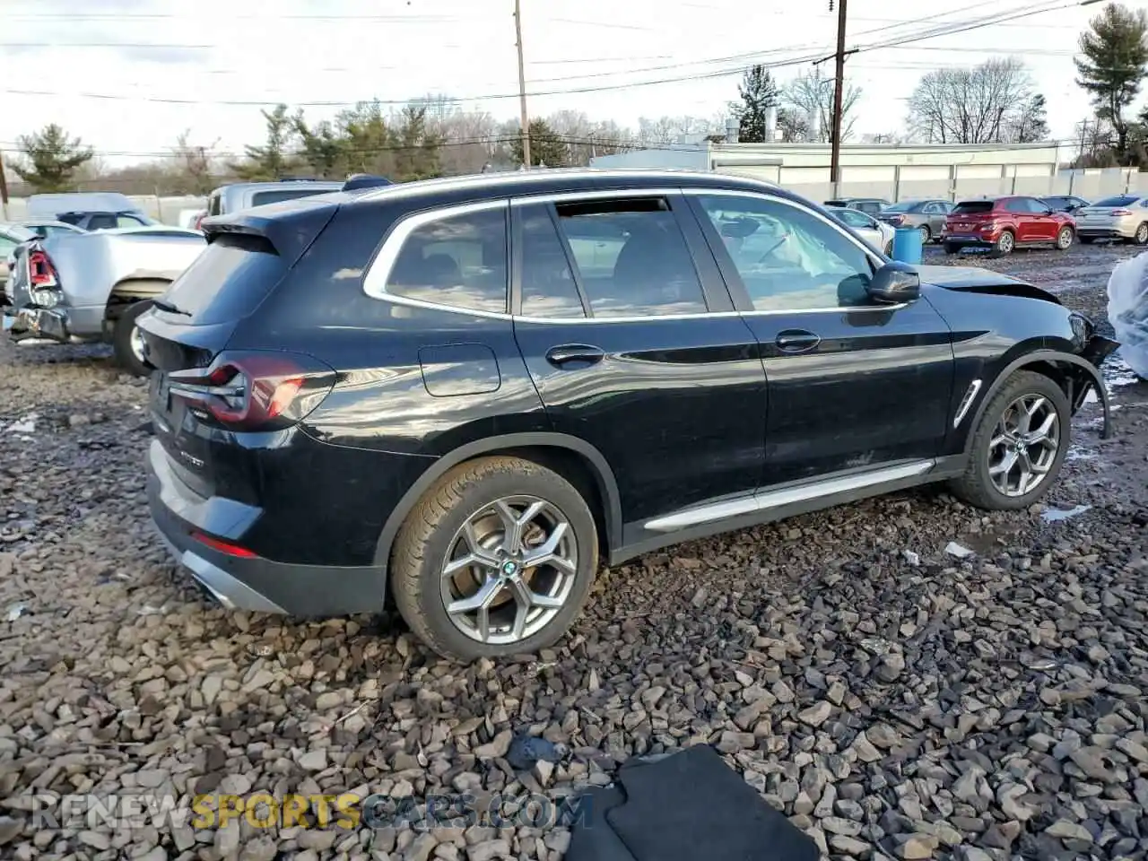 3 Photograph of a damaged car 5UX53DP0XP9R82067 BMW X3 2023
