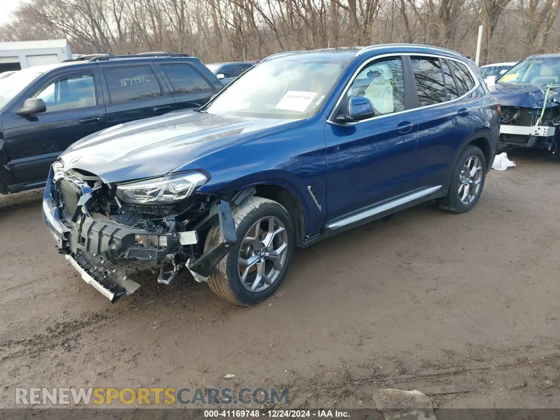 2 Photograph of a damaged car WBX57DP01PN244304 BMW X3 2023