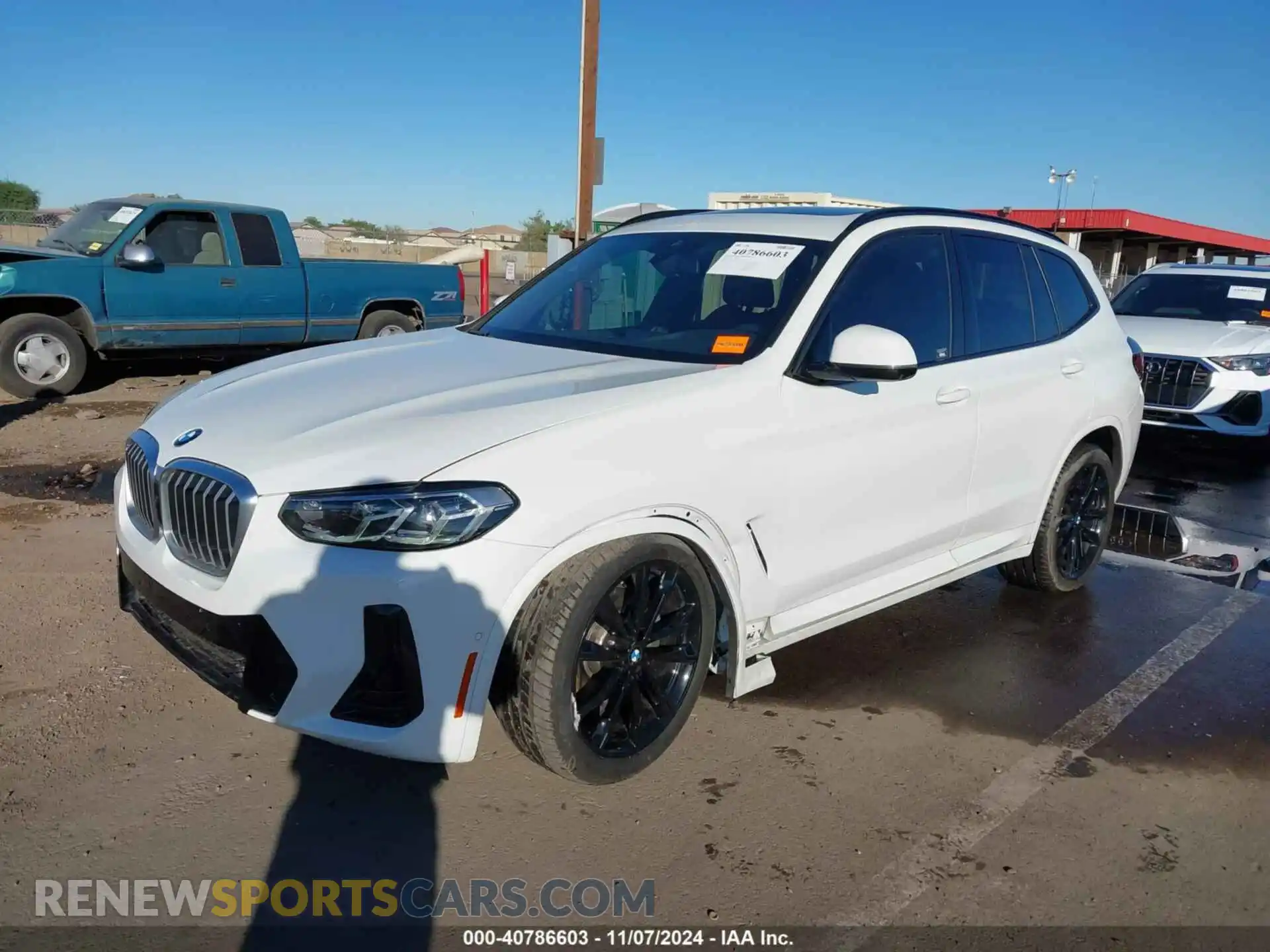 2 fotografías del automóvil dañado 5UX43DP00R9U27658 BMW X3 2024