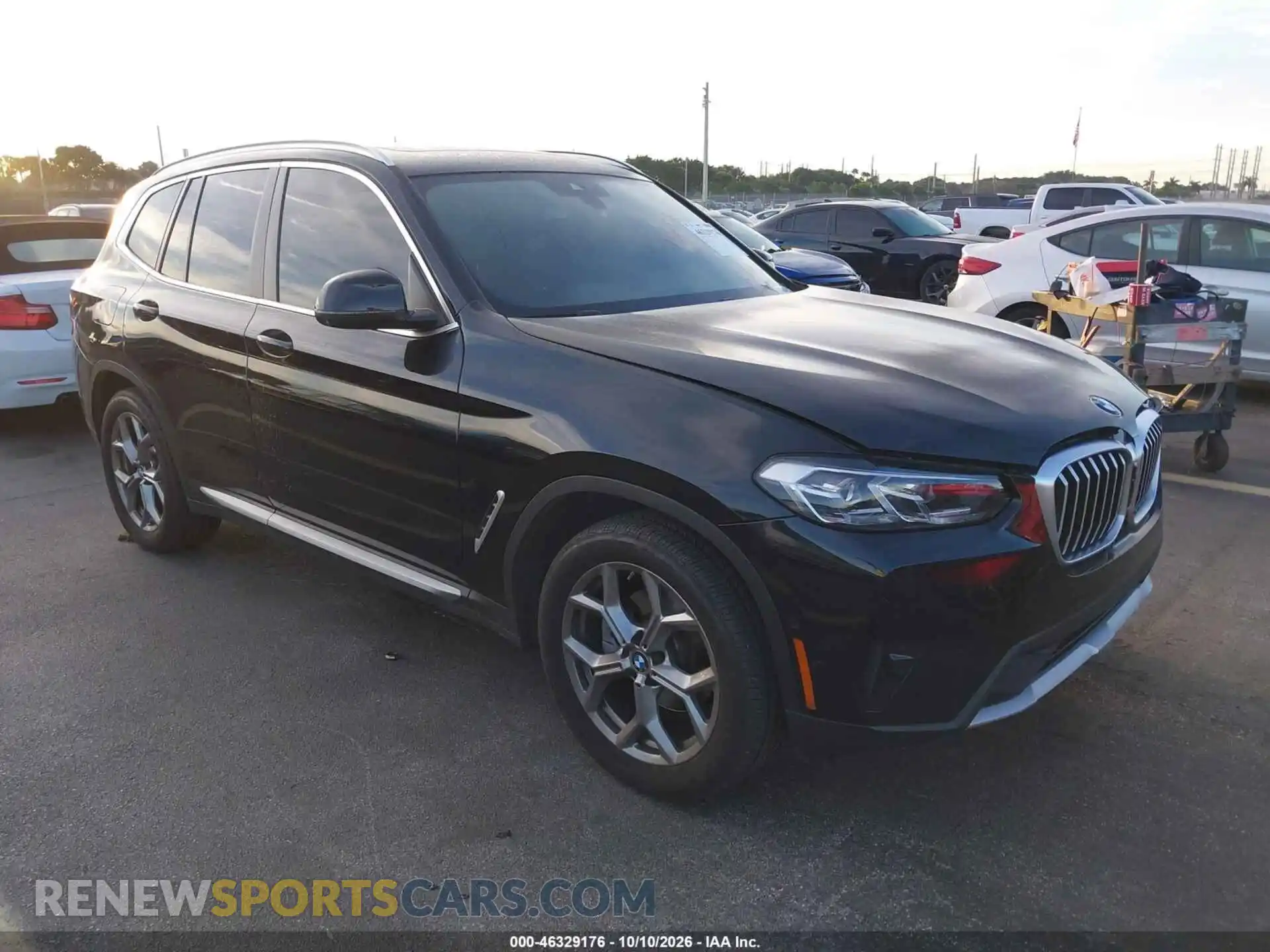 1 Photograph of a damaged car 5UX43DP00R9V40977 BMW X3 2024
