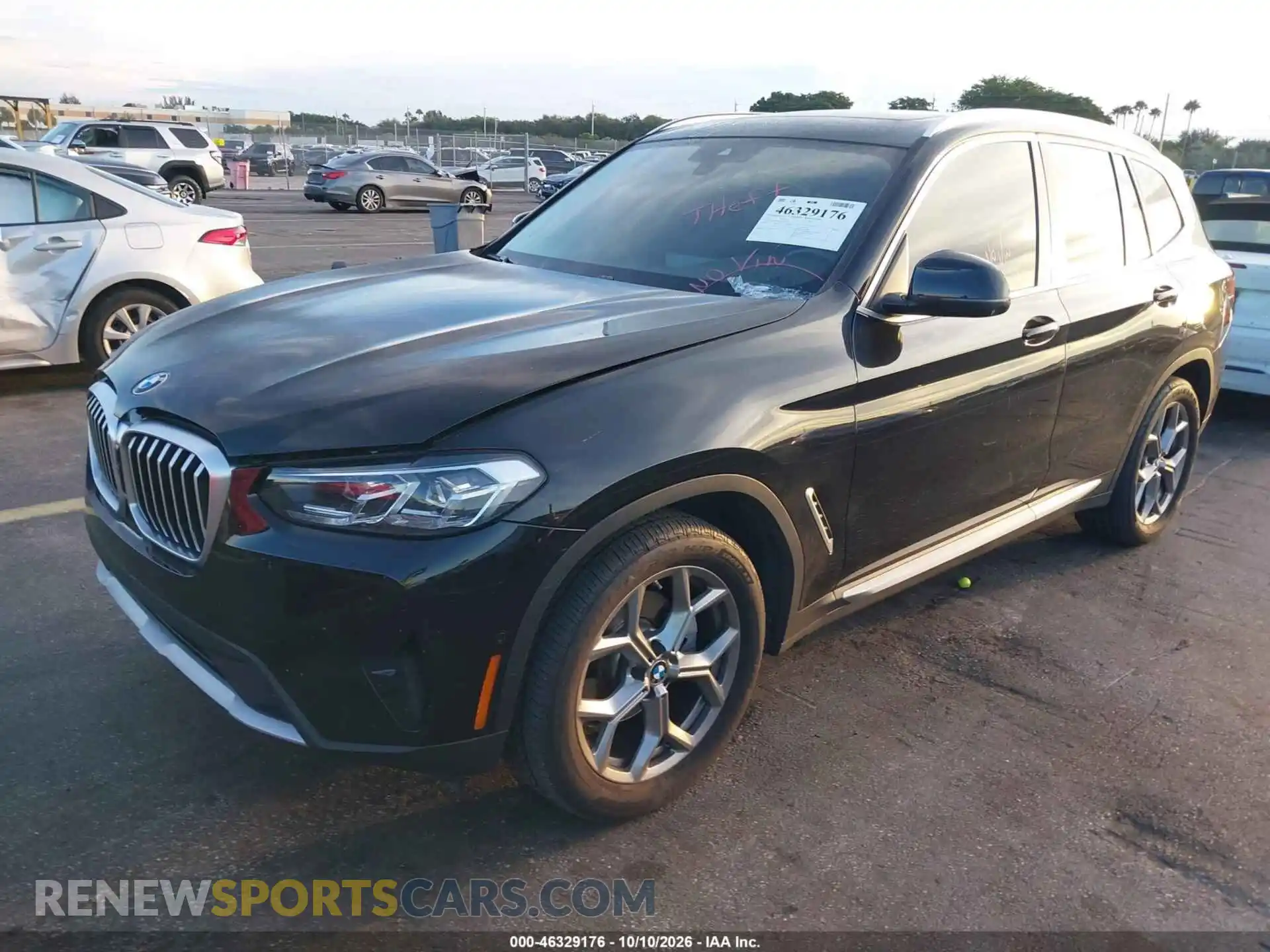 2 Photograph of a damaged car 5UX43DP00R9V40977 BMW X3 2024