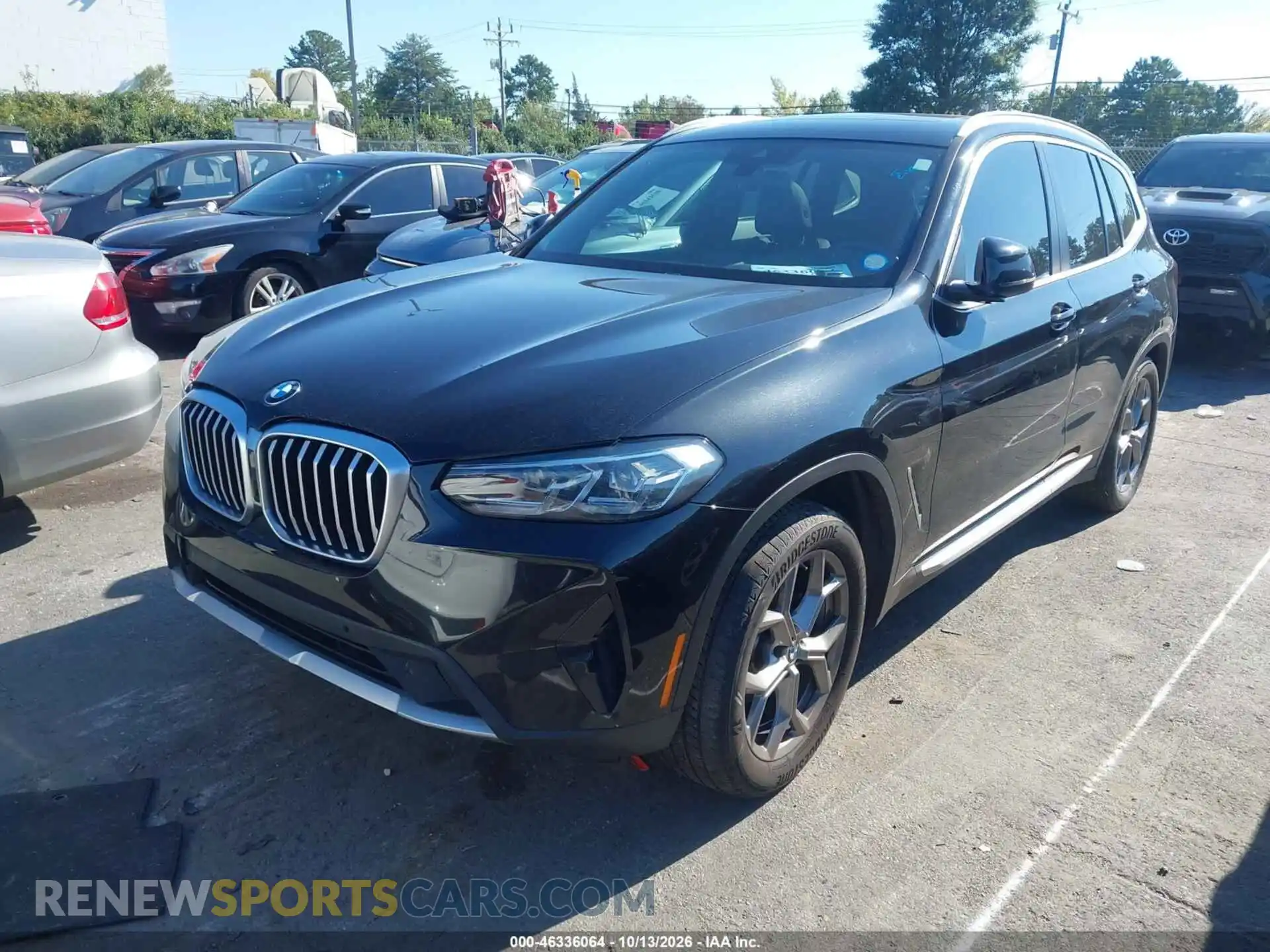 2 Photograph of a damaged car 5UX43DP01R9T64408 BMW X3 2024