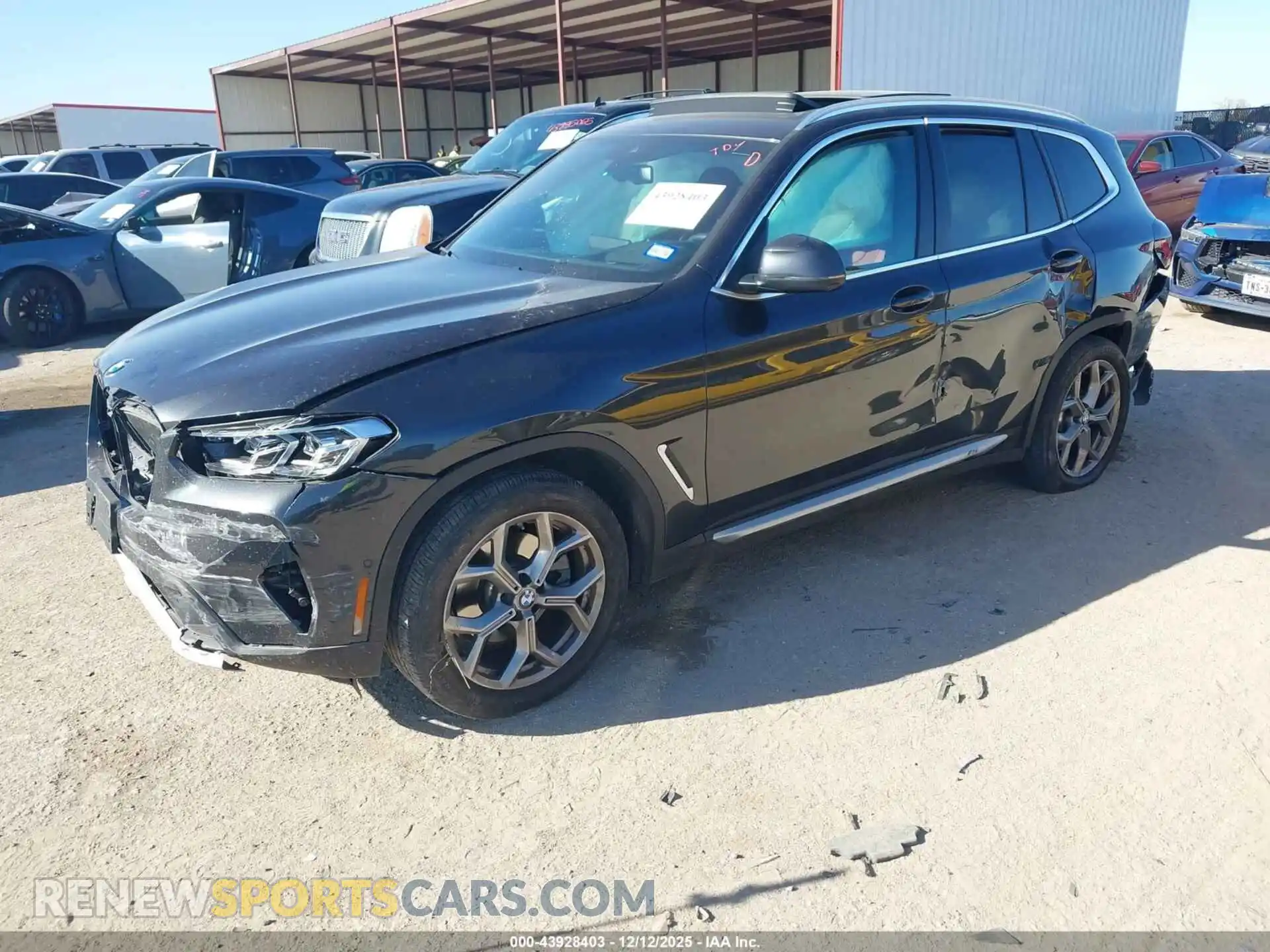 2 Photograph of a damaged car 5UX43DP01R9U37342 BMW X3 2024