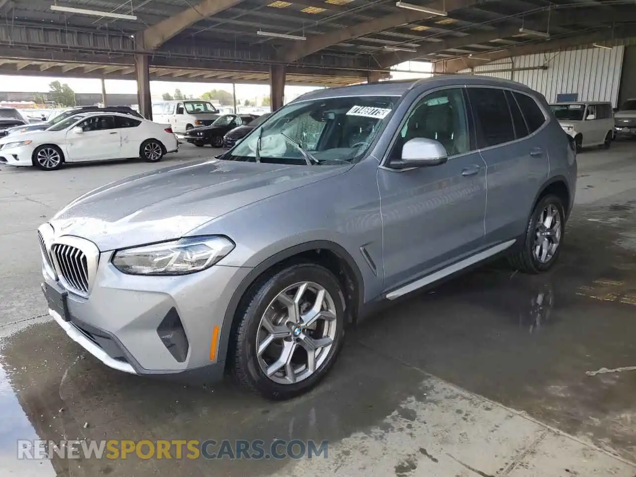 1 Photograph of a damaged car 5UX43DP02R9V34677 BMW X3 2024