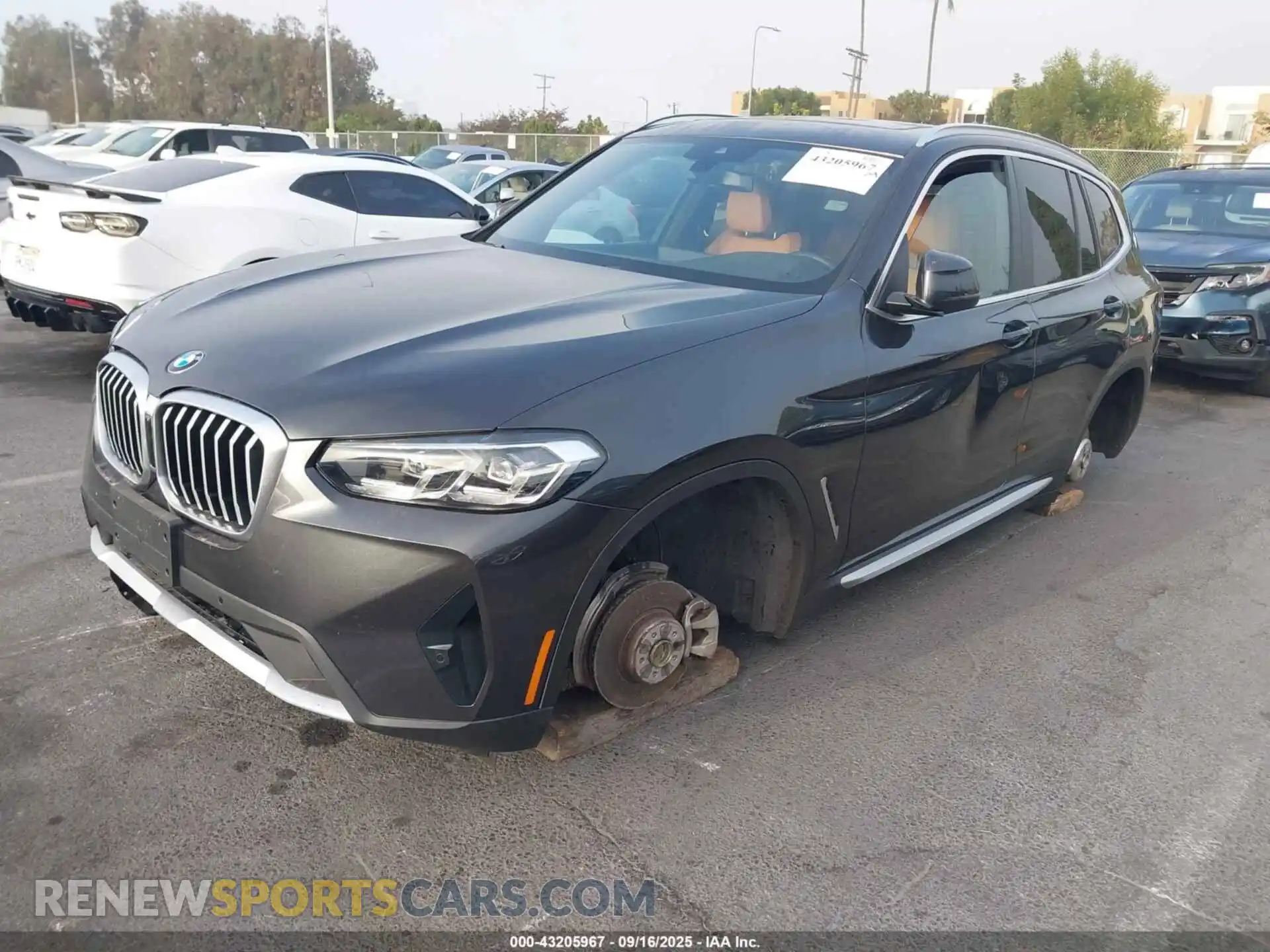 2 Photograph of a damaged car 5UX43DP02R9X46348 BMW X3 2024