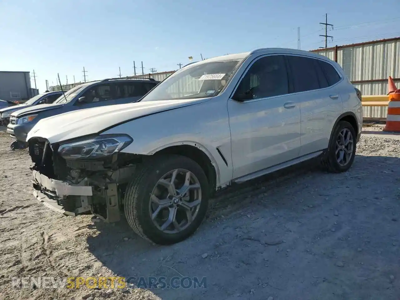 1 Photograph of a damaged car 5UX43DP04R9T76178 BMW X3 2024