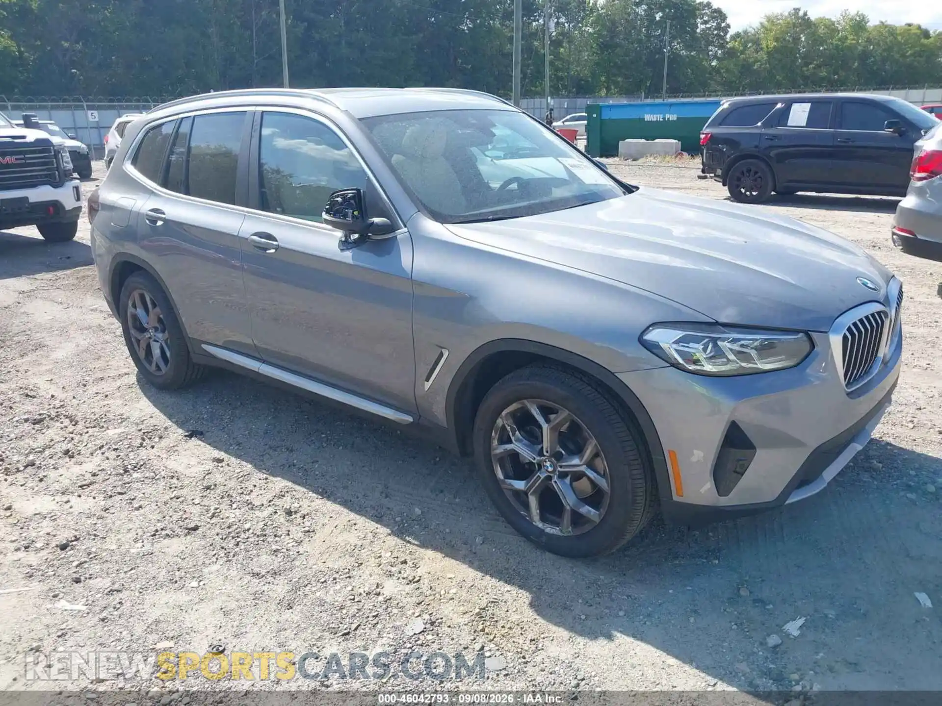1 Photograph of a damaged car 5UX43DP04R9X28434 BMW X3 2024