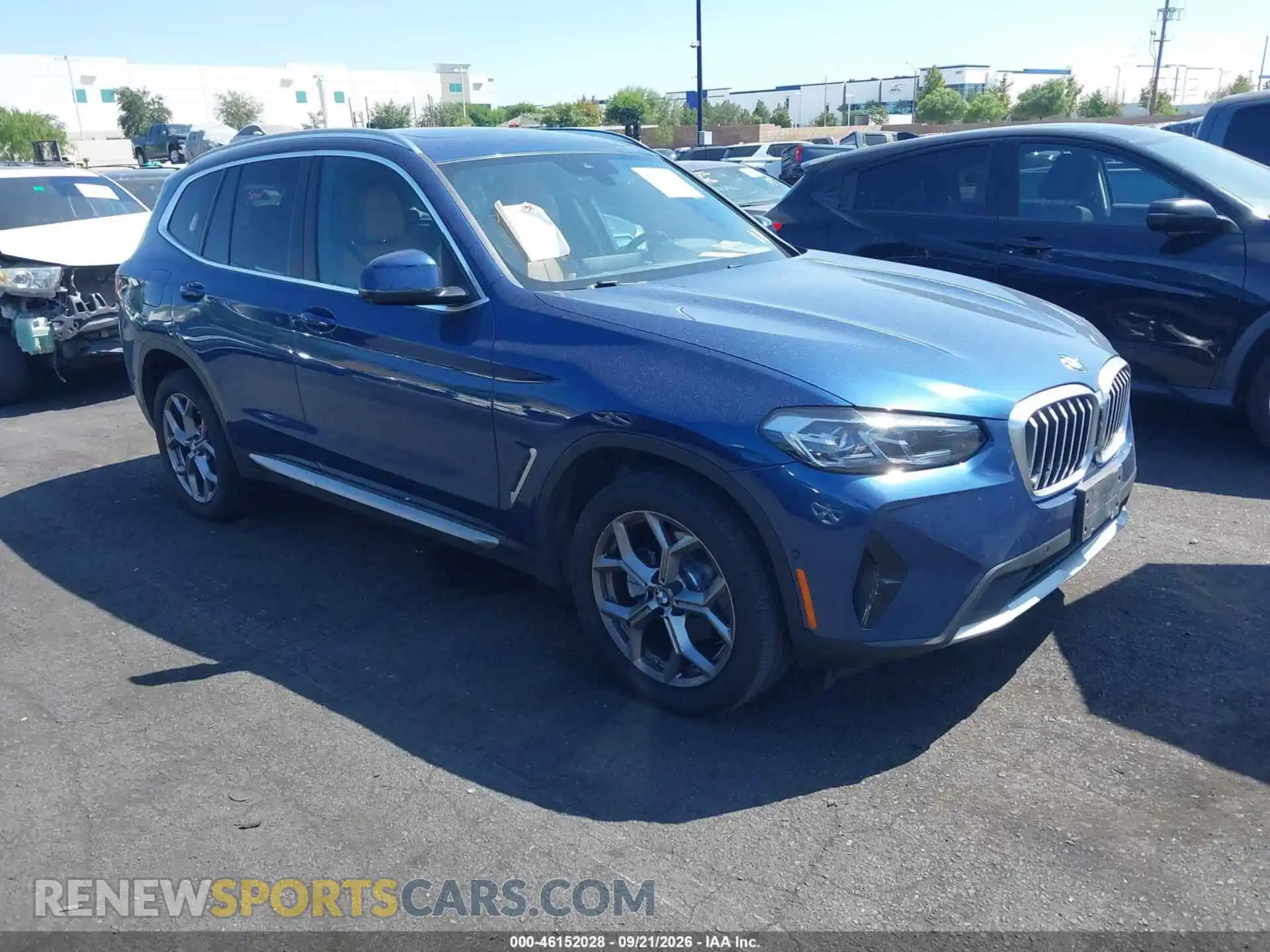1 Photograph of a damaged car 5UX43DP05R9V84361 BMW X3 2024