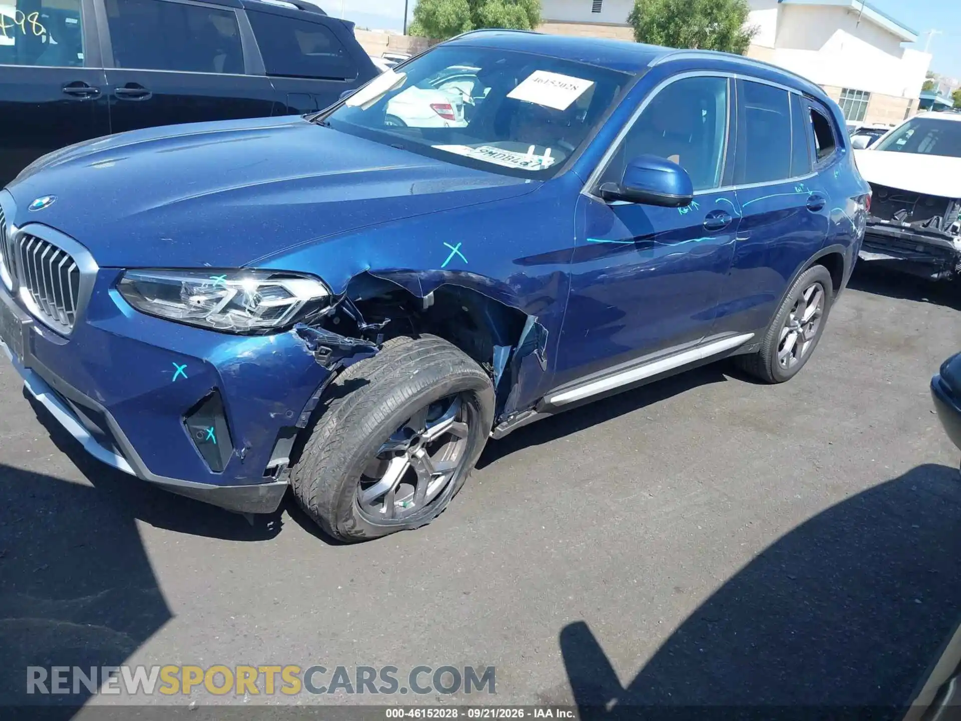 2 Photograph of a damaged car 5UX43DP05R9V84361 BMW X3 2024