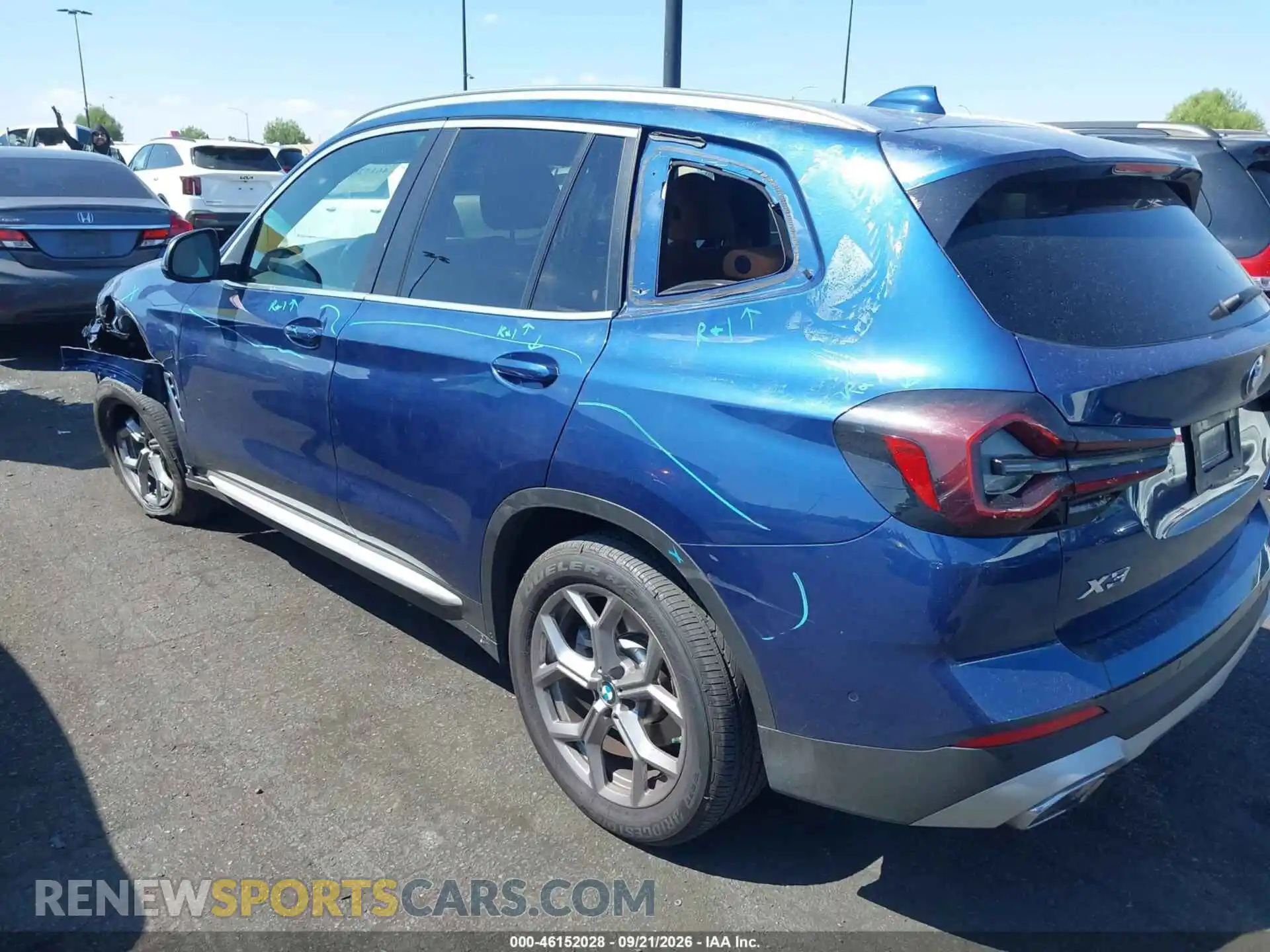 3 Photograph of a damaged car 5UX43DP05R9V84361 BMW X3 2024
