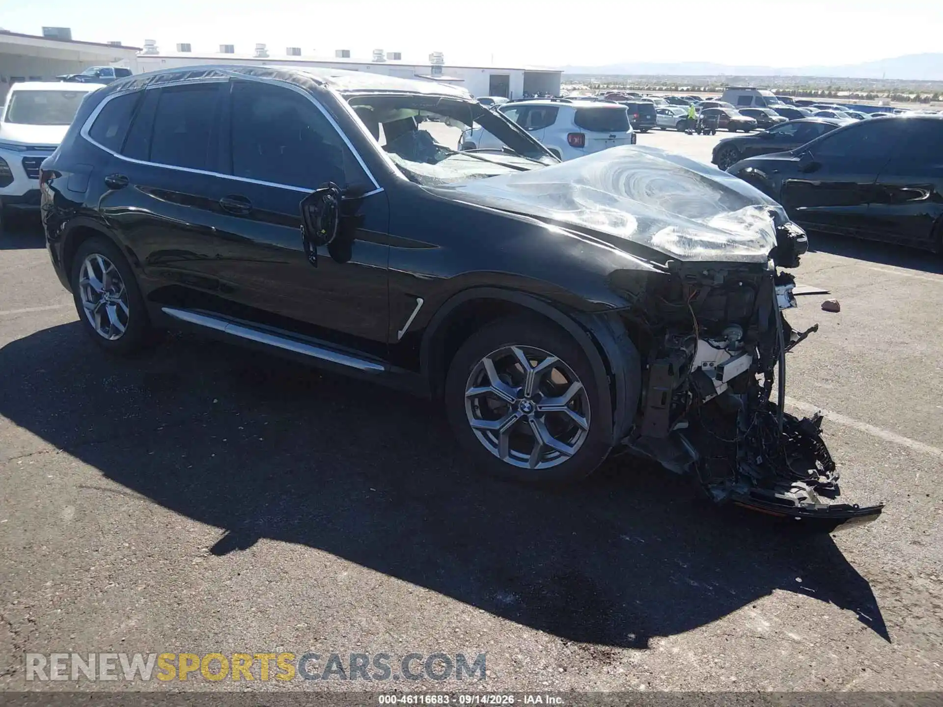 1 Photograph of a damaged car 5UX43DP05R9W45529 BMW X3 2024