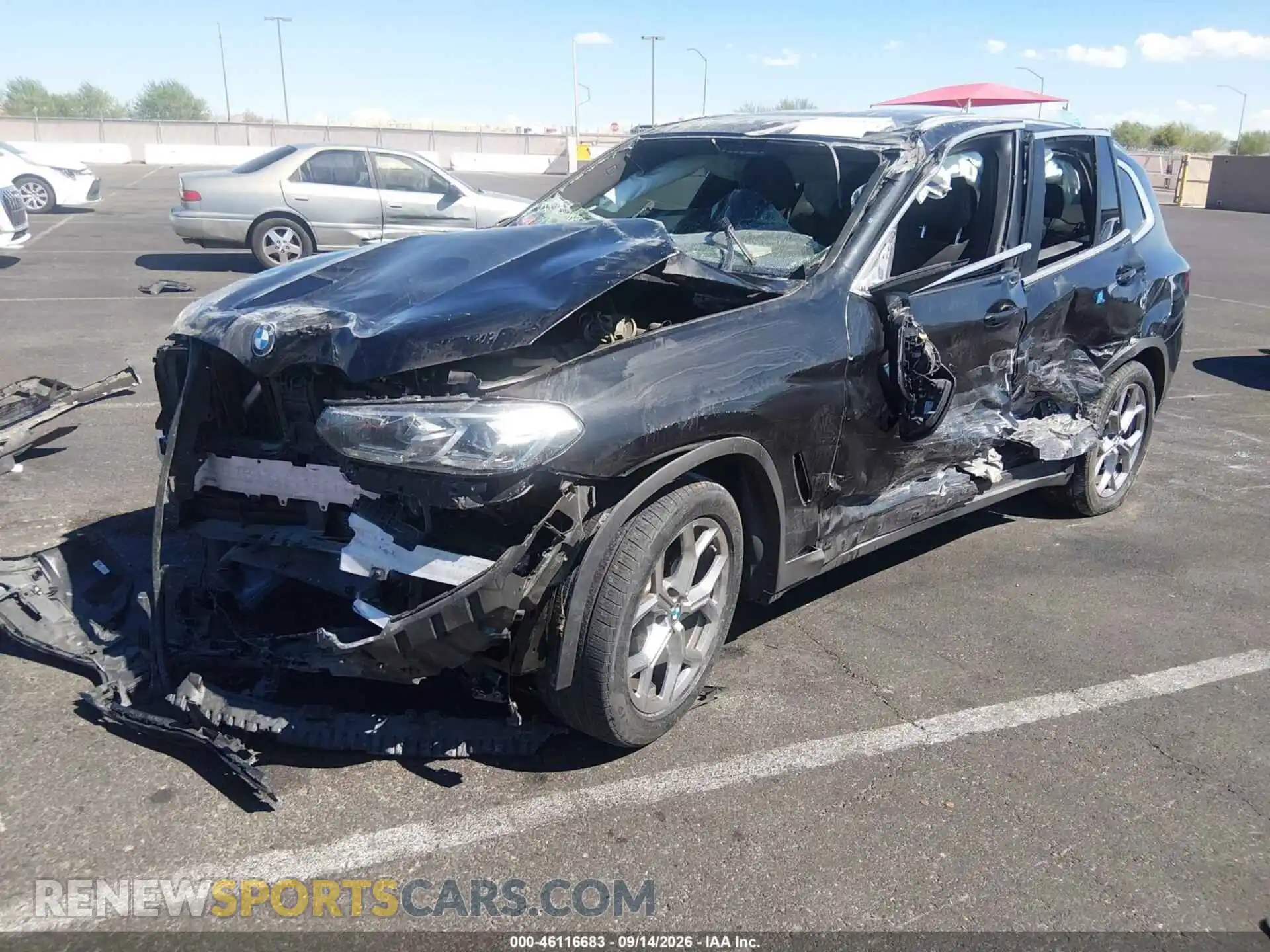 2 Photograph of a damaged car 5UX43DP05R9W45529 BMW X3 2024