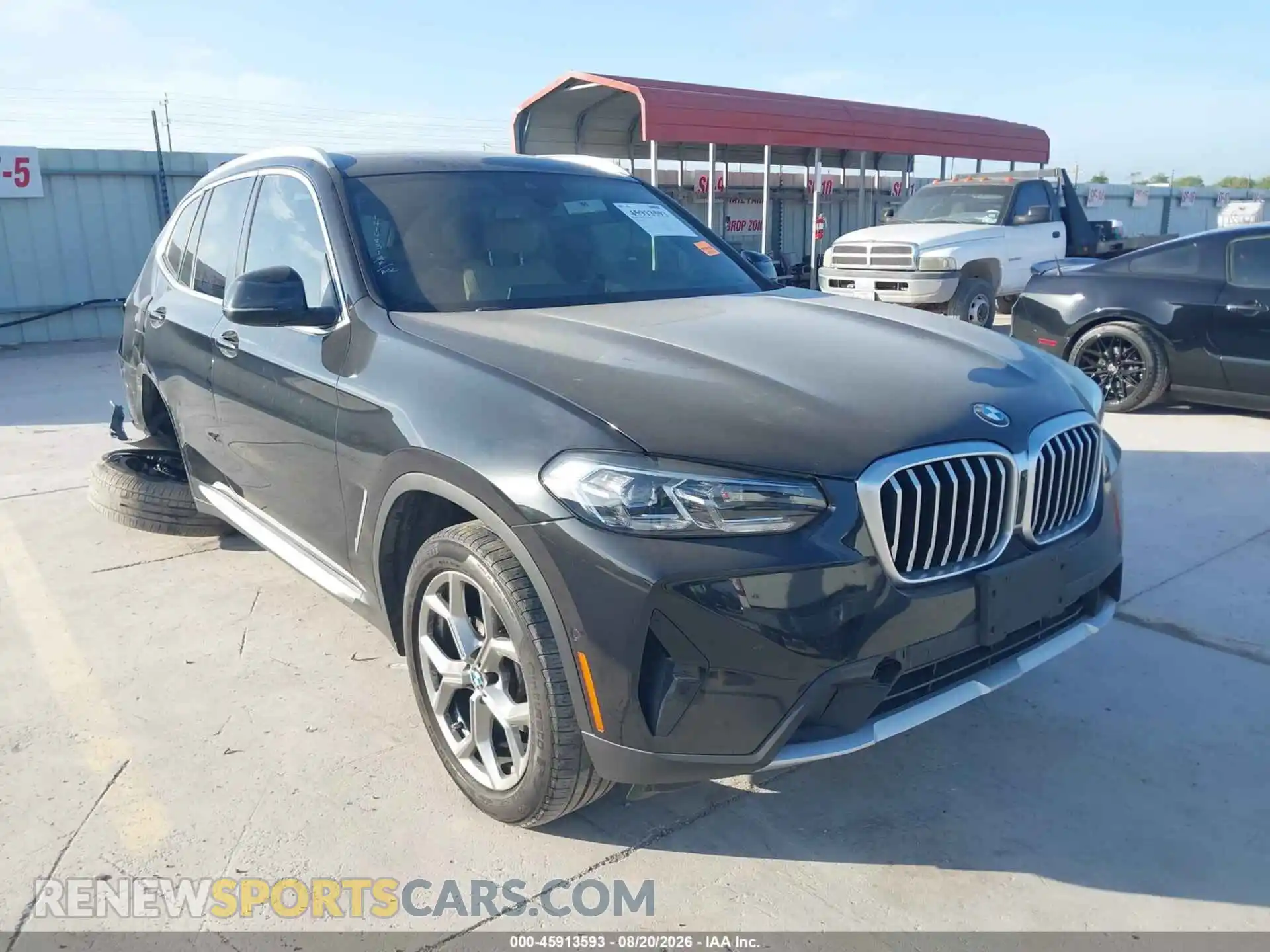 1 Photograph of a damaged car 5UX43DP06R9V22144 BMW X3 2024