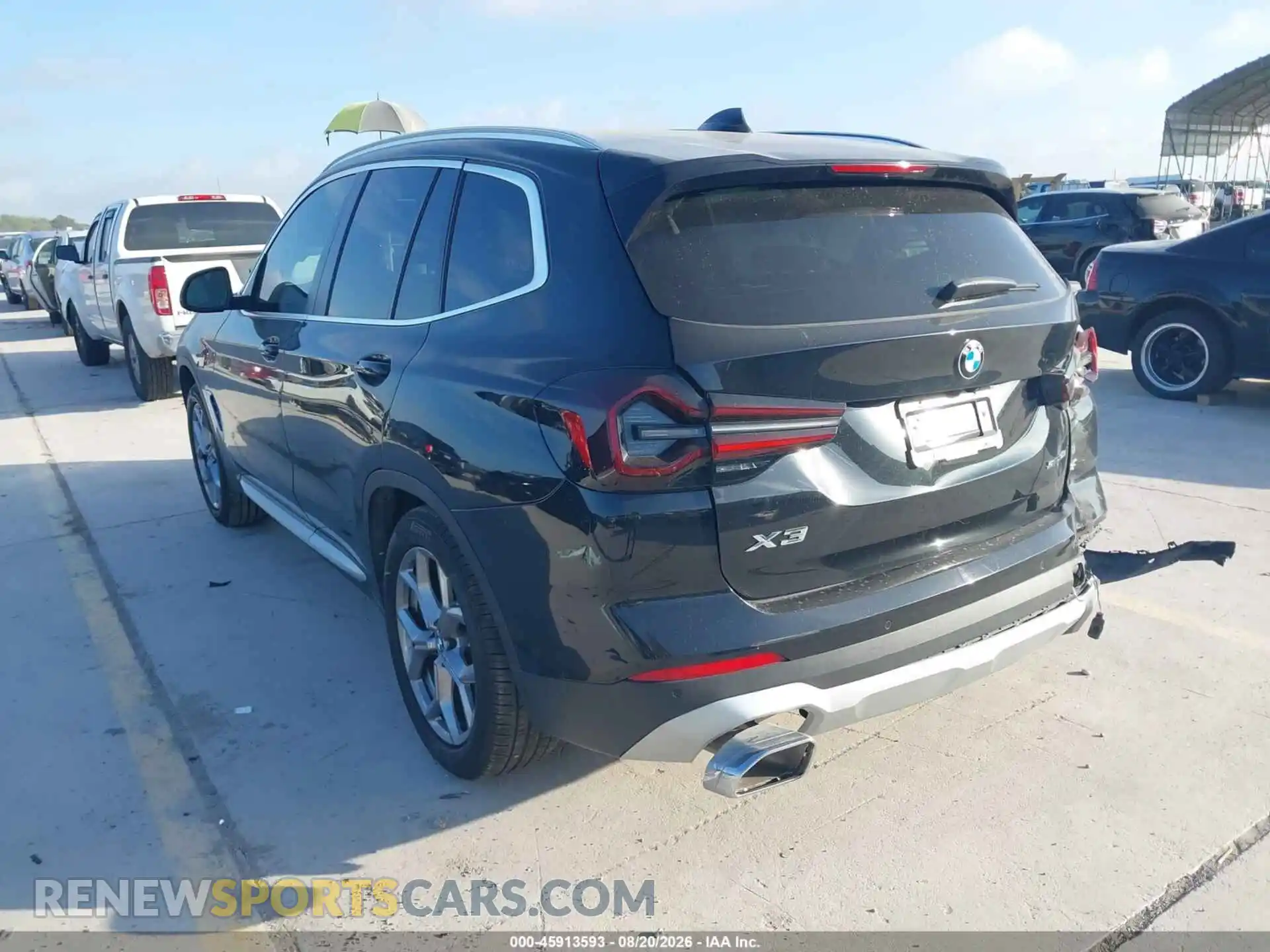 3 Photograph of a damaged car 5UX43DP06R9V22144 BMW X3 2024