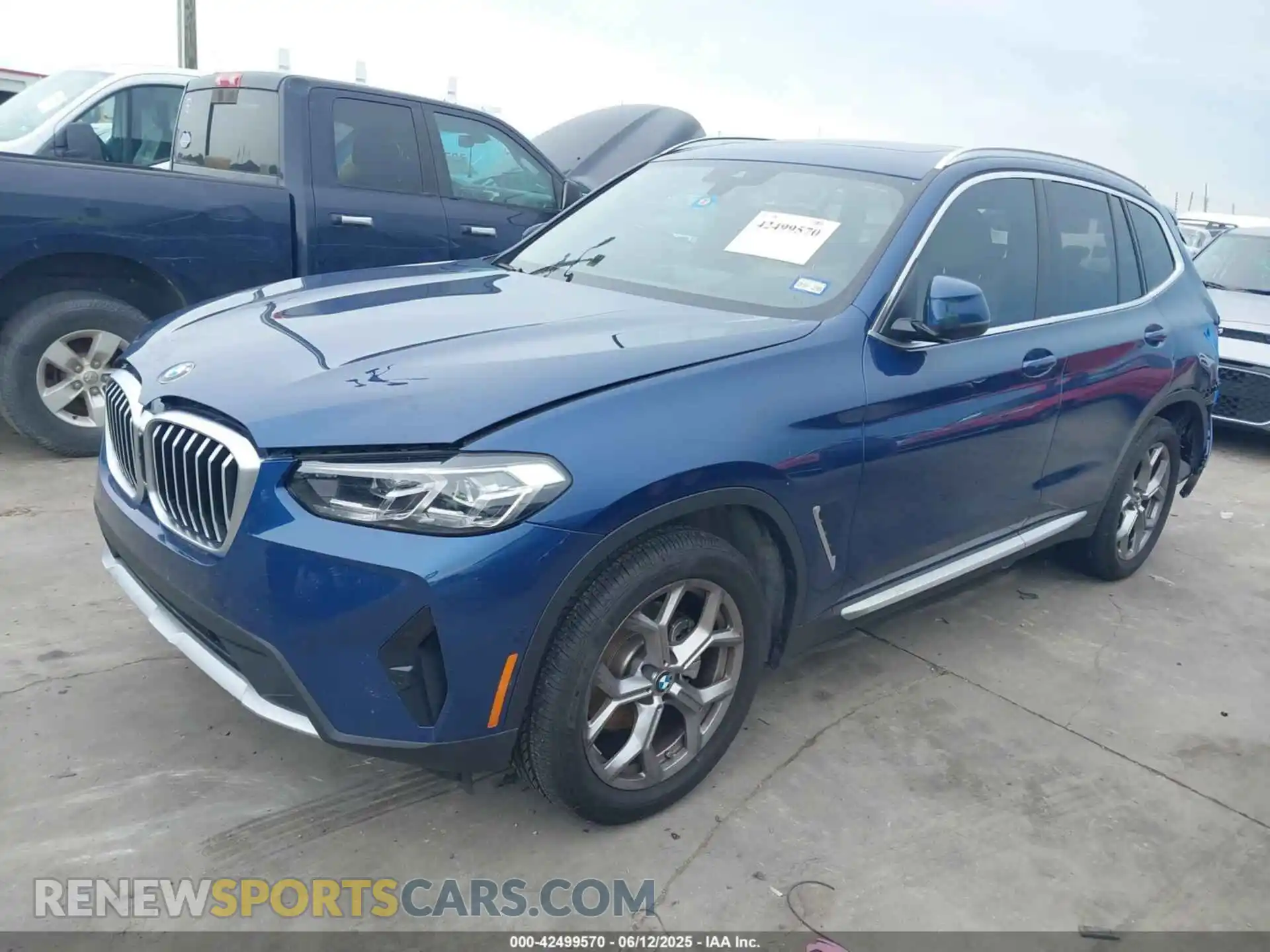 2 Photograph of a damaged car 5UX43DP06R9W24270 BMW X3 2024