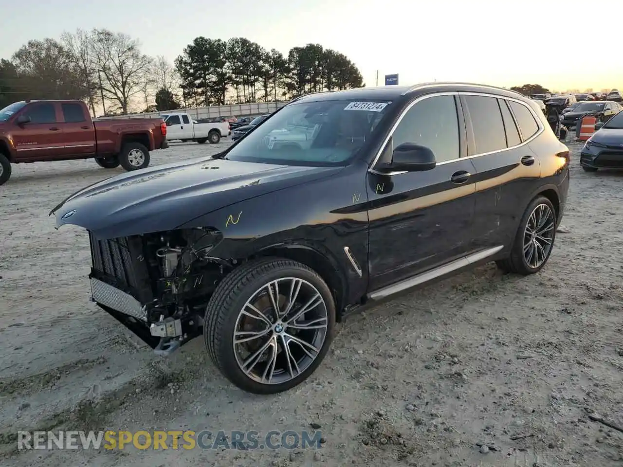 1 Photograph of a damaged car 5UX43DP06R9W54109 BMW X3 2024