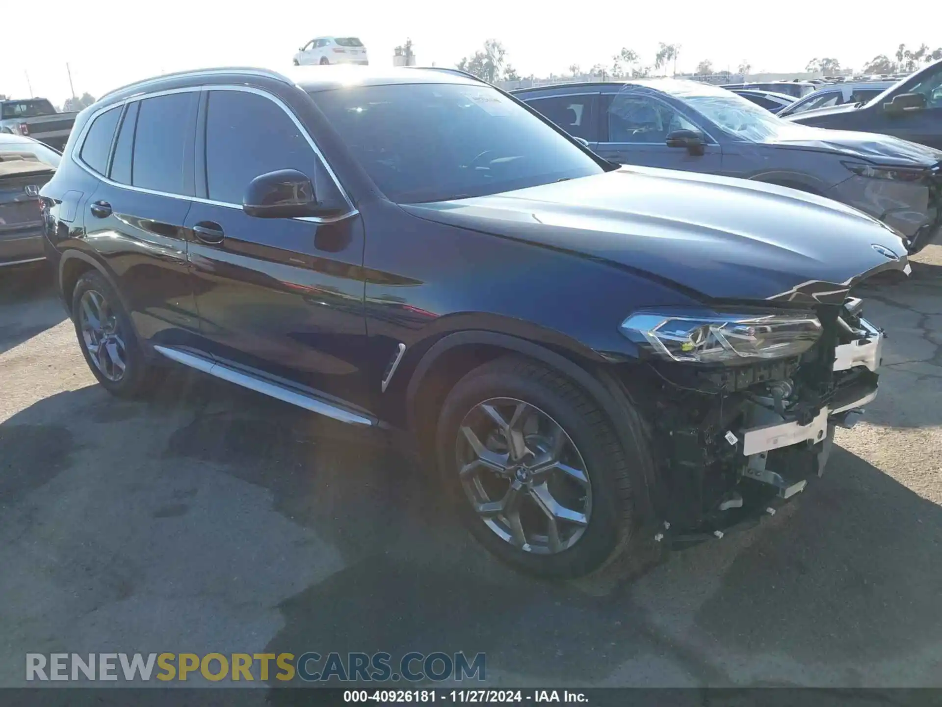 1 Photograph of a damaged car 5UX43DP07R9X40917 BMW X3 2024