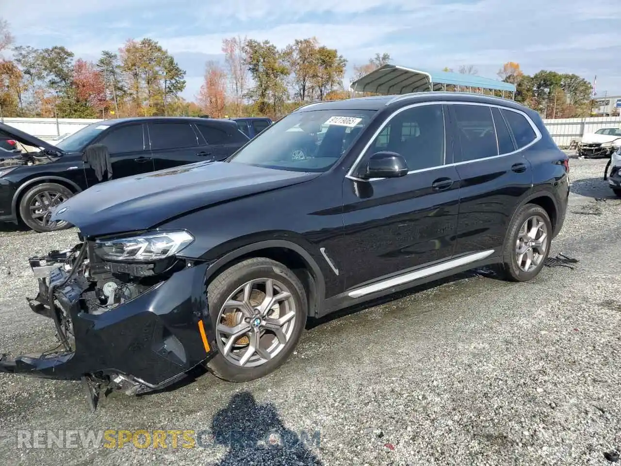 1 Photograph of a damaged car 5UX43DP08R9U07402 BMW X3 2024