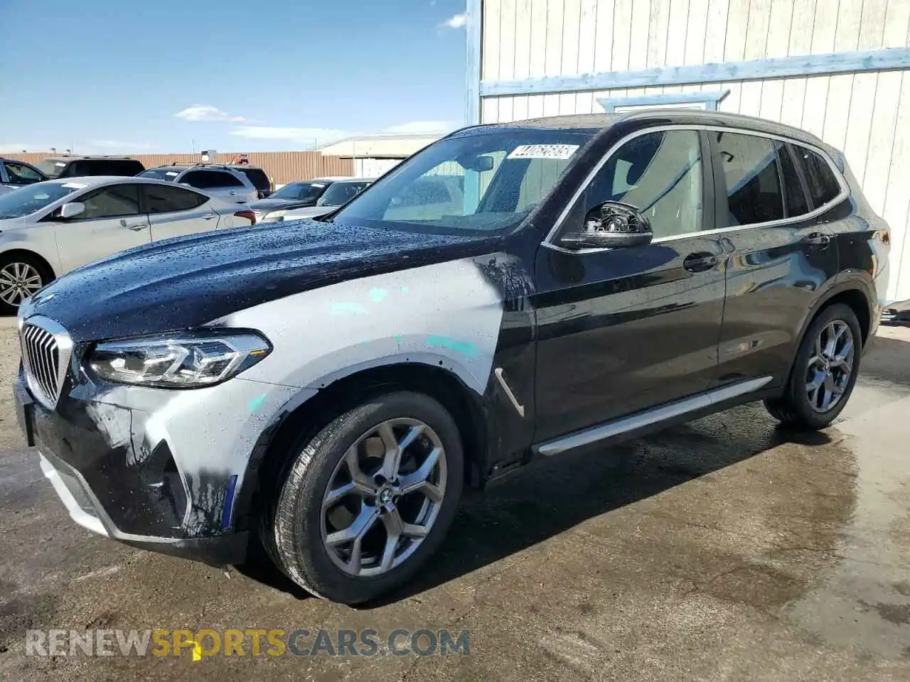 1 Photograph of a damaged car 5UX43DP08R9V83012 BMW X3 2024