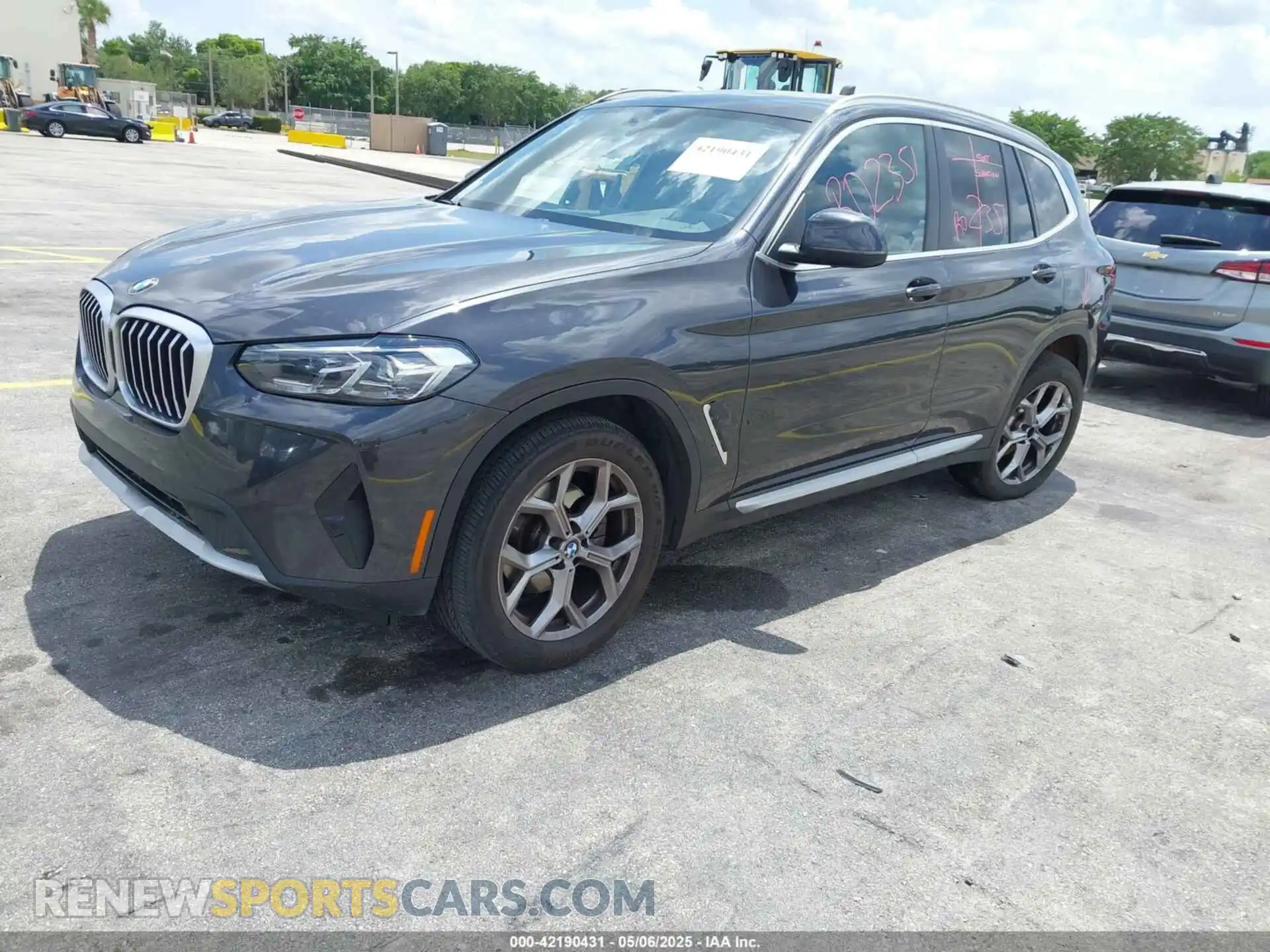 2 fotografías del automóvil dañado 5UX43DP09R9T81912 BMW X3 2024