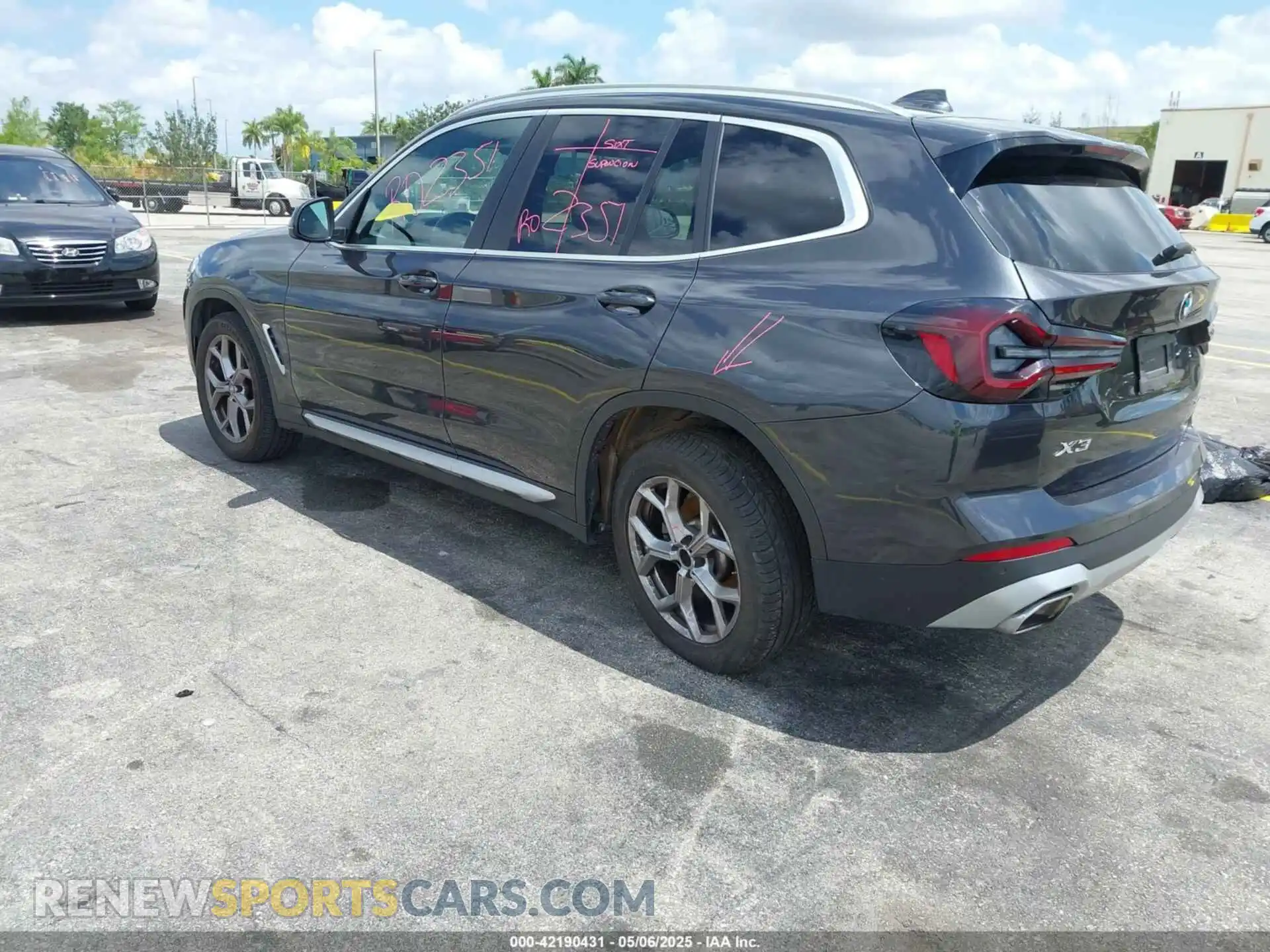 3 fotografías del automóvil dañado 5UX43DP09R9T81912 BMW X3 2024