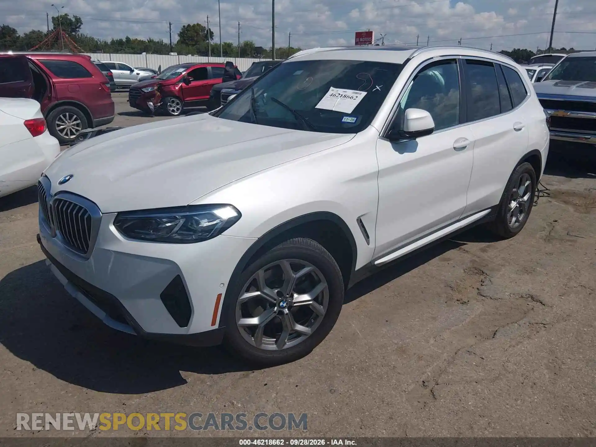 2 fotografías del automóvil dañado 5UX43DP0XR9T76587 BMW X3 2024