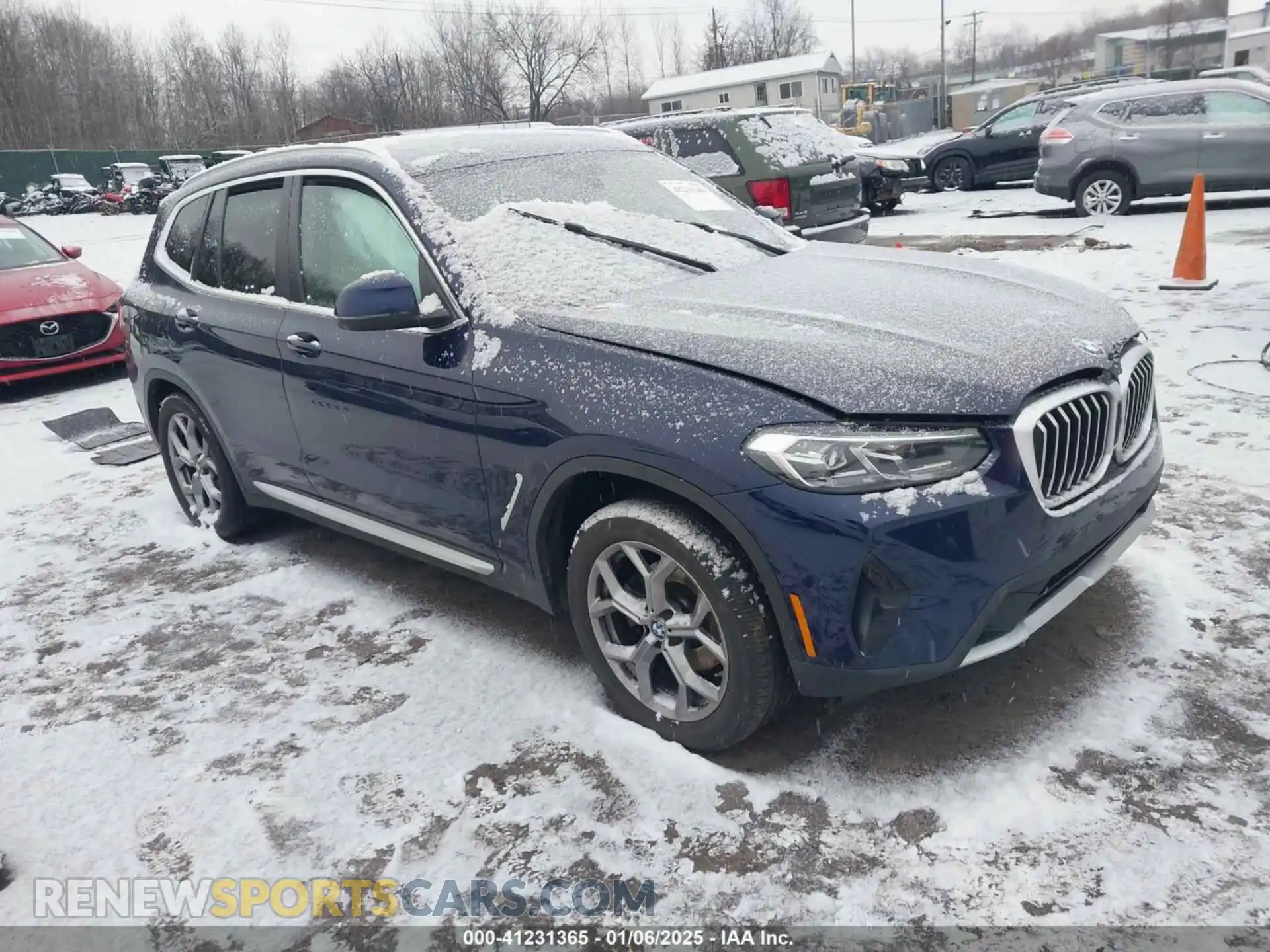 1 Photograph of a damaged car 5UX53DP01R9U94905 BMW X3 2024