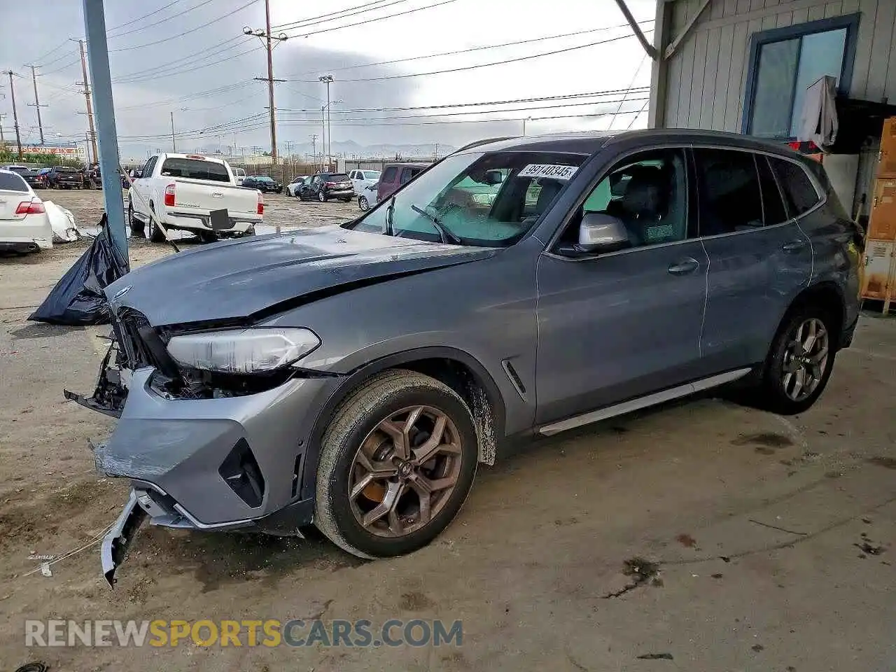 1 Photograph of a damaged car 5UX53DP01R9W93467 BMW X3 2024