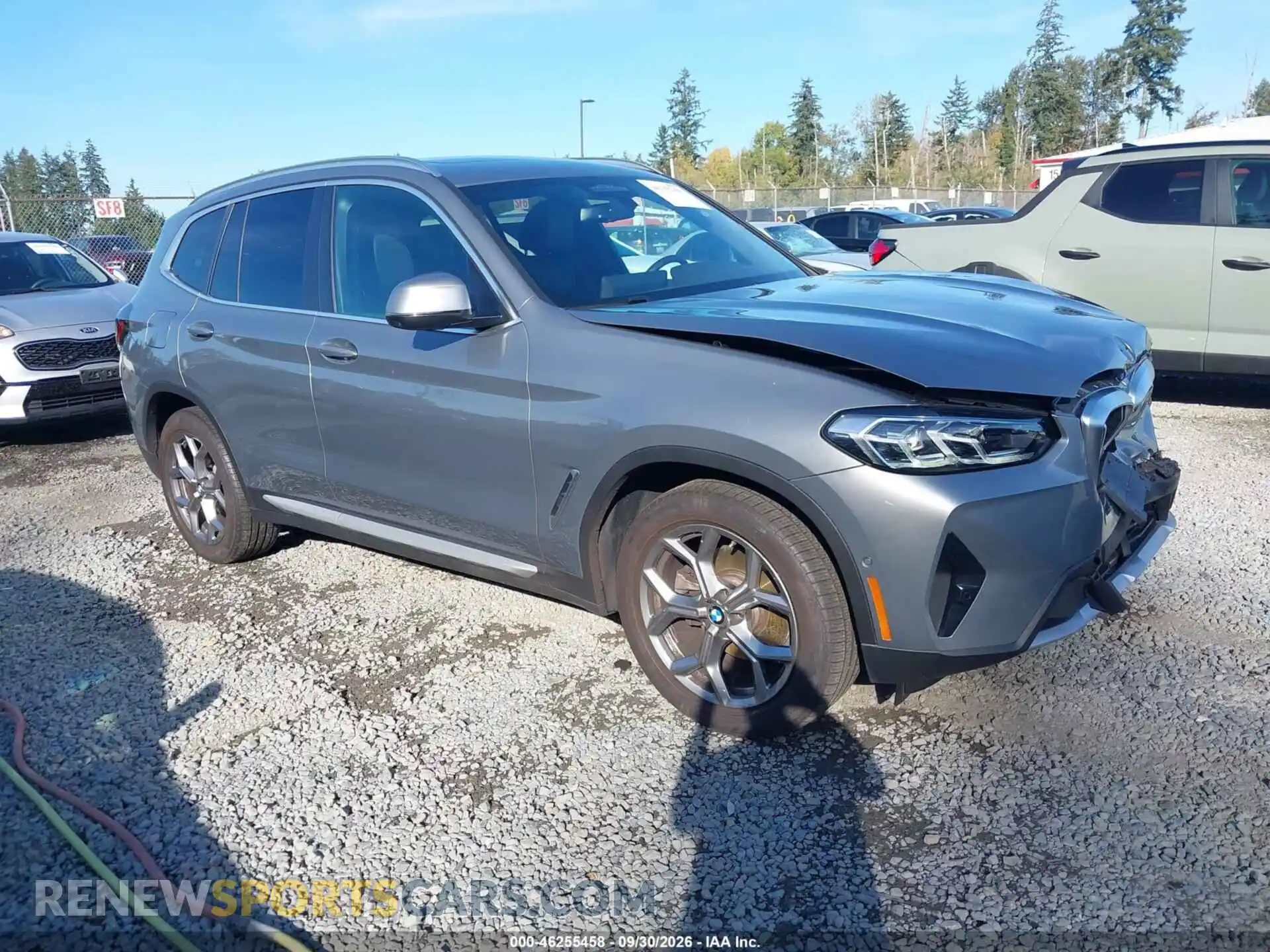 1 Photograph of a damaged car 5UX53DP02R9W69047 BMW X3 2024