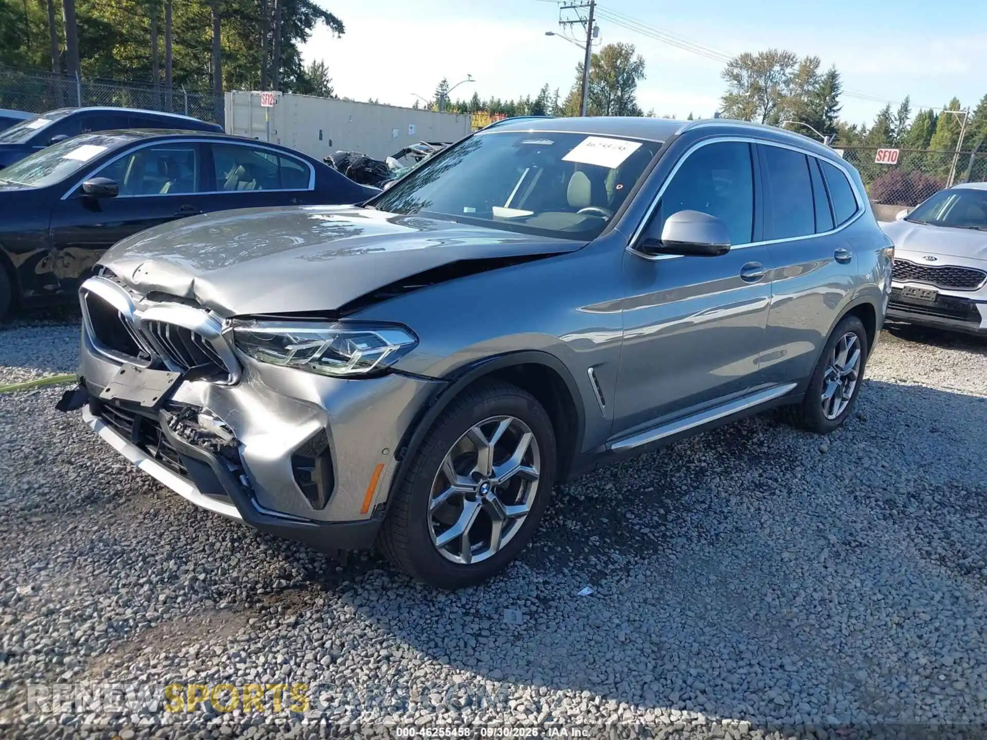 2 Photograph of a damaged car 5UX53DP02R9W69047 BMW X3 2024