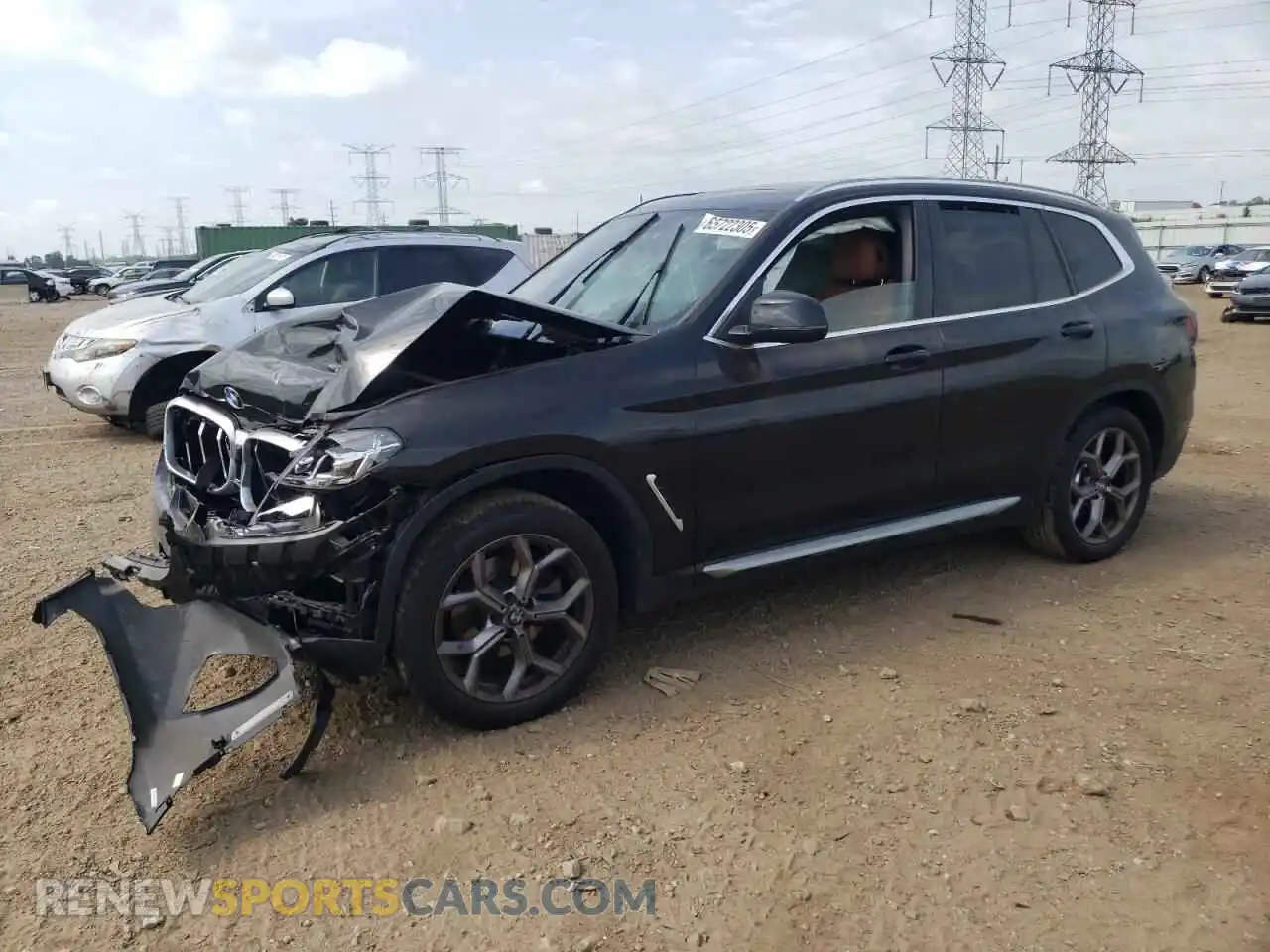 1 Photograph of a damaged car 5UX53DP03R9T43063 BMW X3 2024