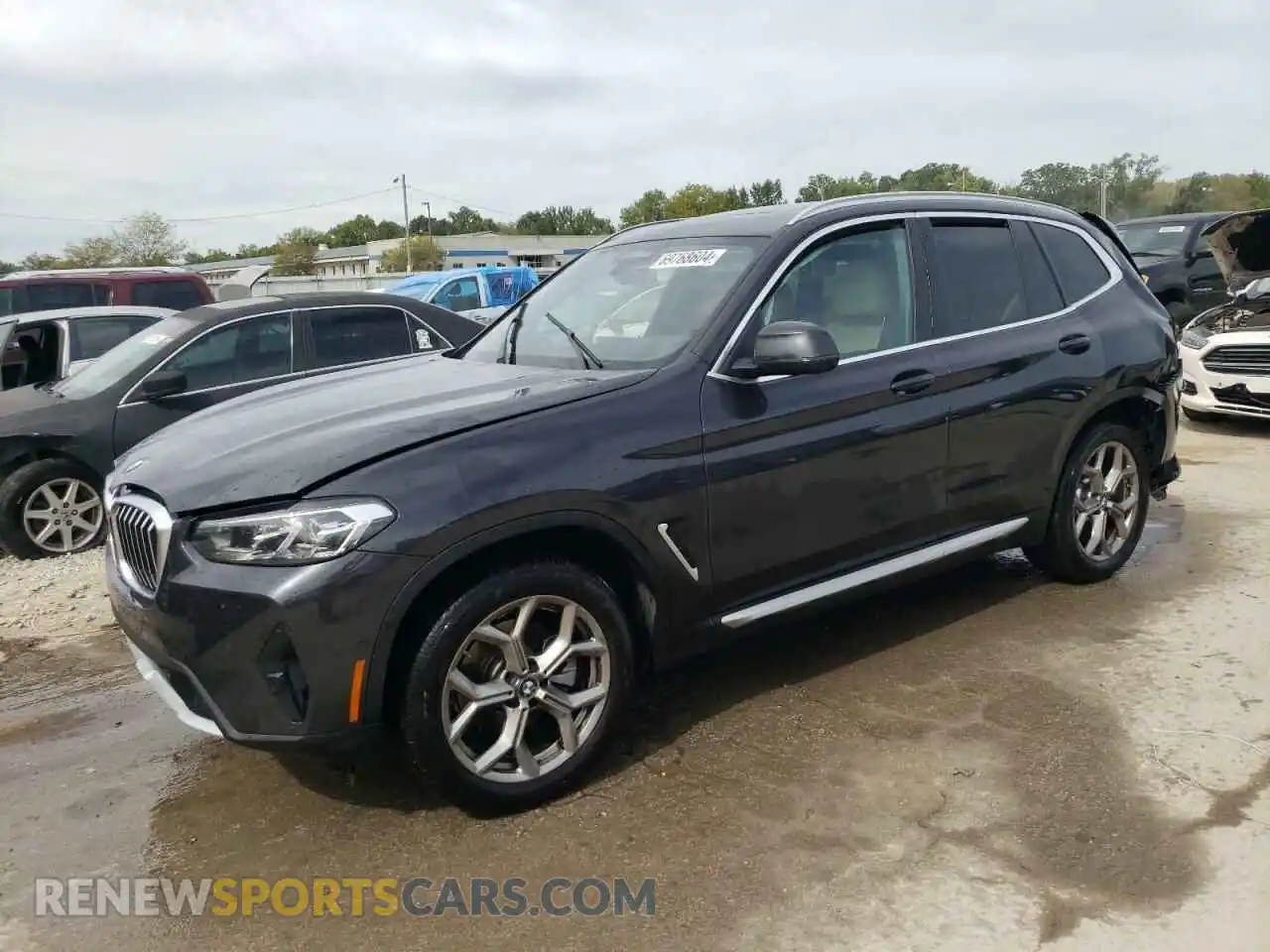 1 Photograph of a damaged car 5UX53DP03R9W01291 BMW X3 2024