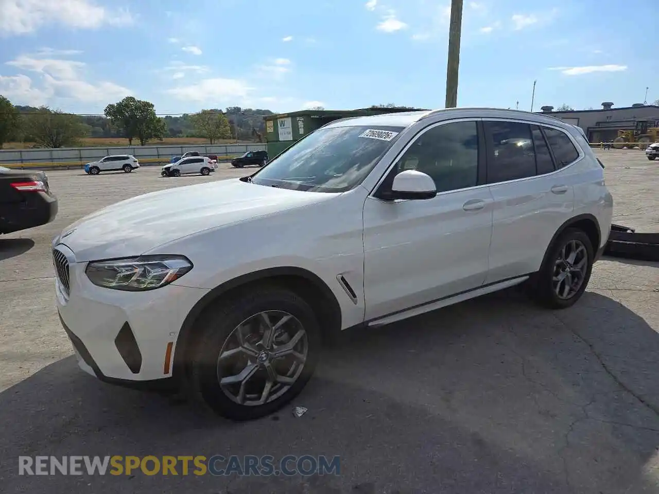 1 Photograph of a damaged car 5UX53DP04R9V15133 BMW X3 2024