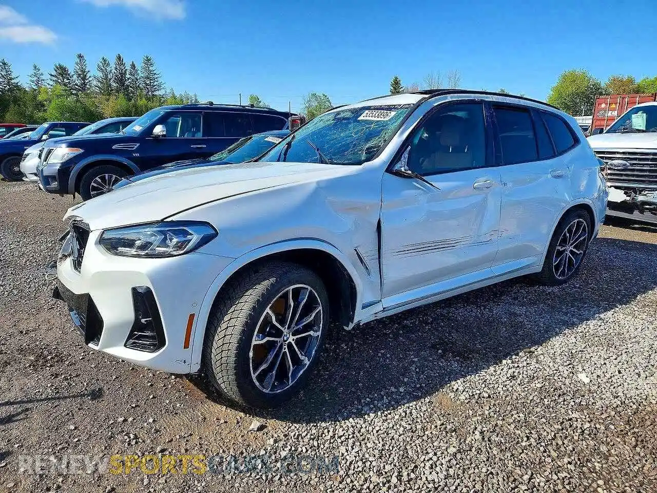 1 Photograph of a damaged car 5UX53DP05R9T69907 BMW X3 2024