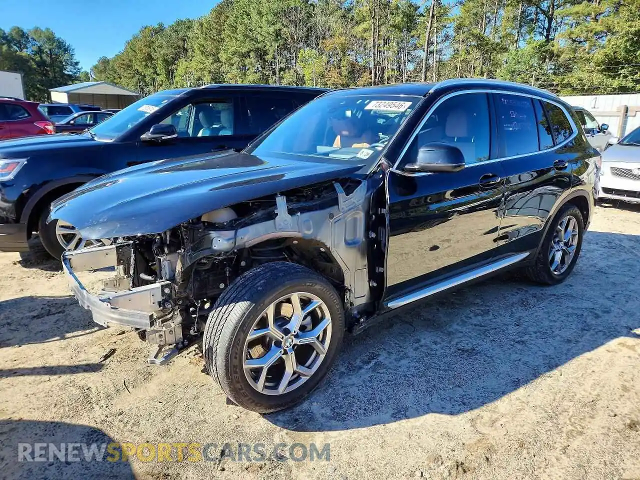 1 Photograph of a damaged car 5UX53DP05R9V11284 BMW X3 2024