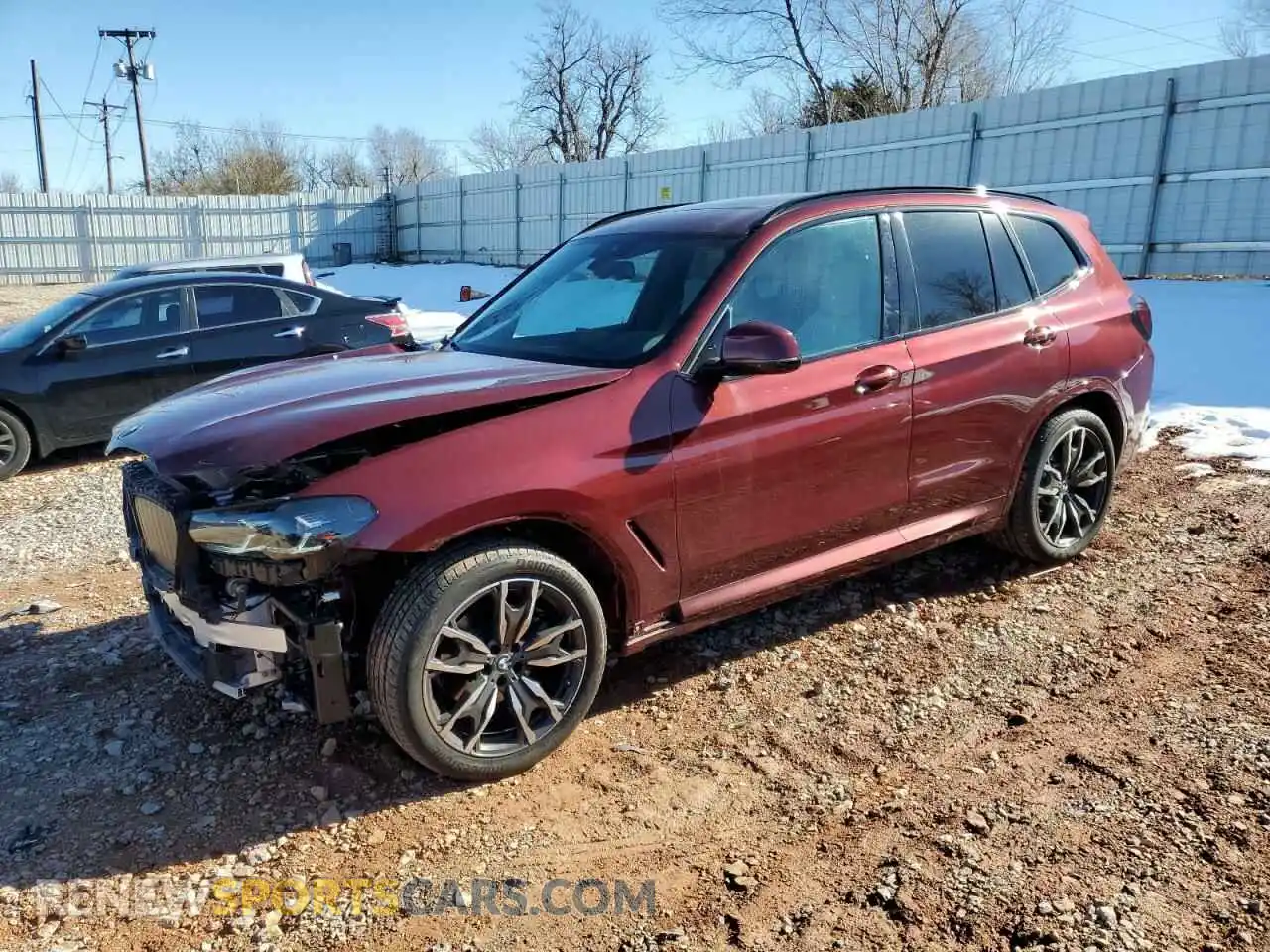 1 Photograph of a damaged car 5UX53DP06R9T48550 BMW X3 2024