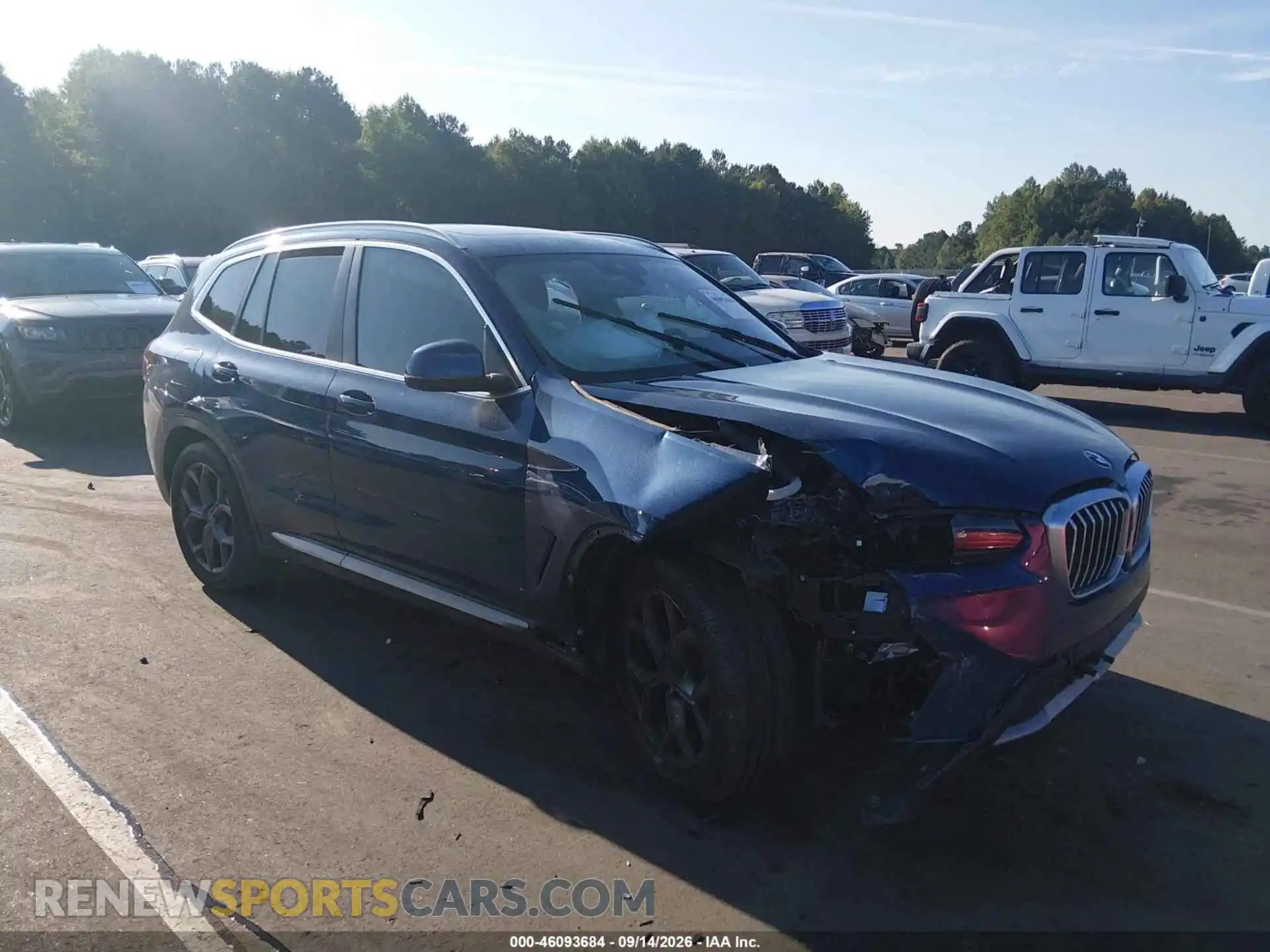 1 Photograph of a damaged car 5UX53DP06R9T95142 BMW X3 2024