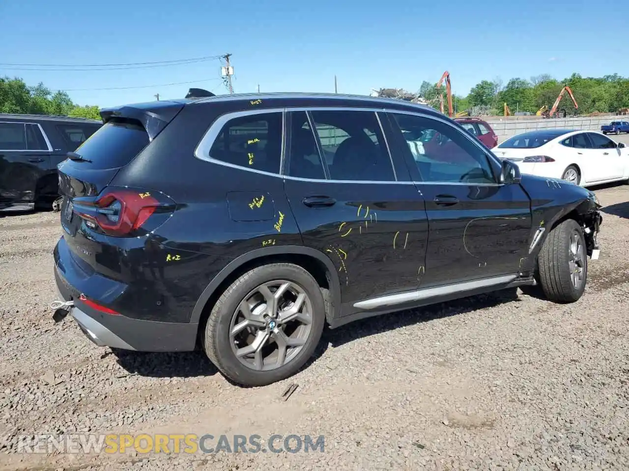 3 Photograph of a damaged car 5UX53DP06R9U35672 BMW X3 2024